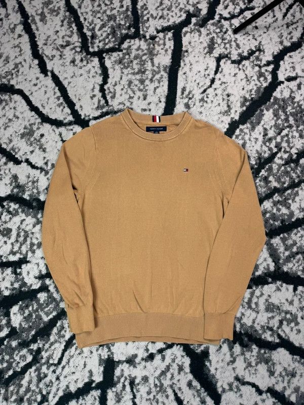 Tommy Hilfiger Tommy Hilfiger beige logo sweater XS Size US XS / EU 42 / 0 - 1 Thumbnail