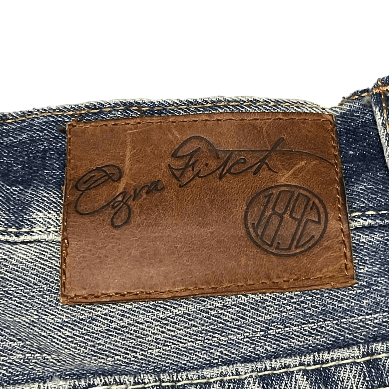 Japanese Brand Vintage Ezra Fitch 1892 Distressed Denim Size US 30 / EU 46 - 21 Thumbnail