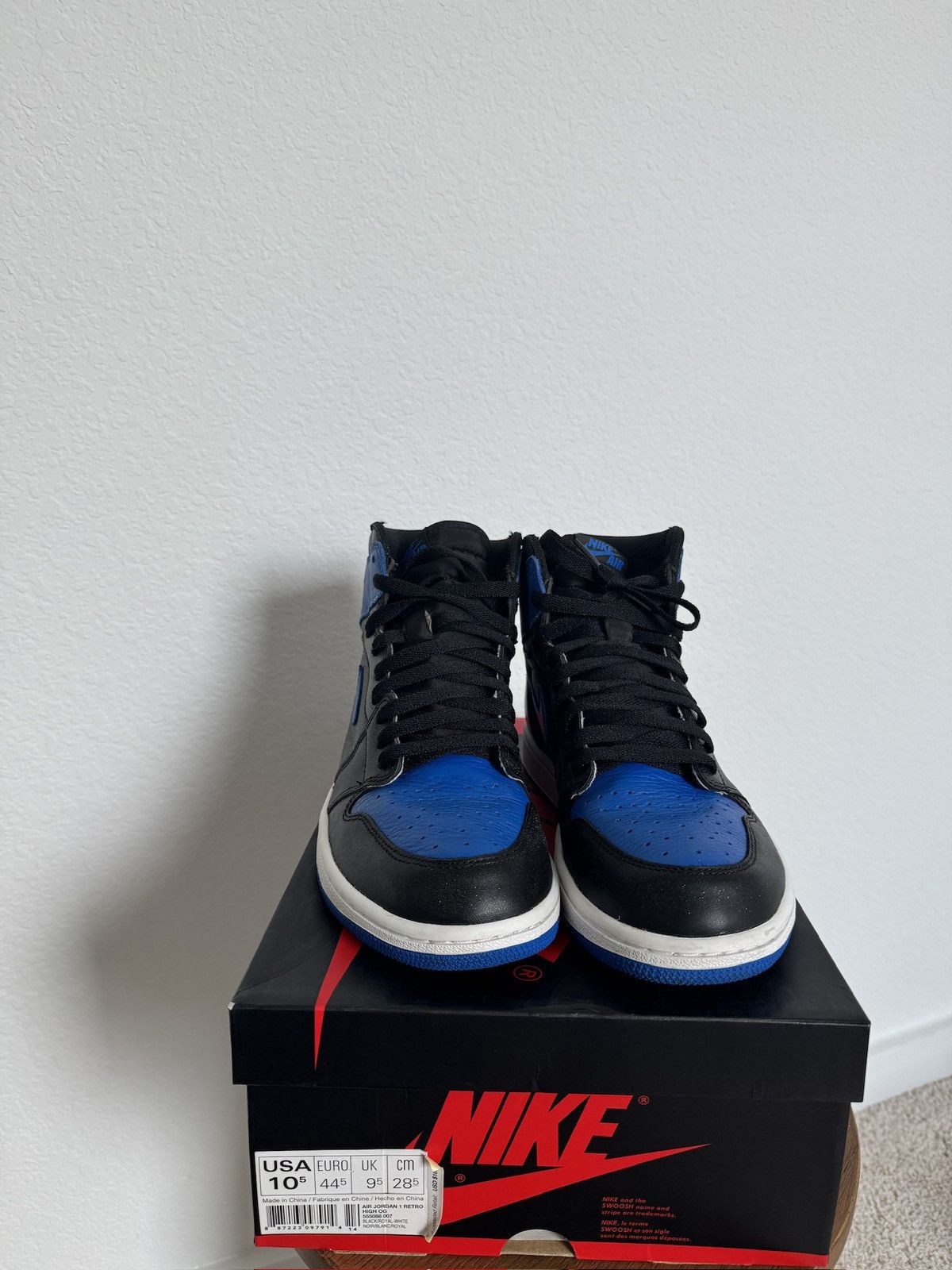 Jordan Brand × Nike Jordan 1 Royal Blue Size US 10.5 / EU 43-44 - 2 Thumbnail