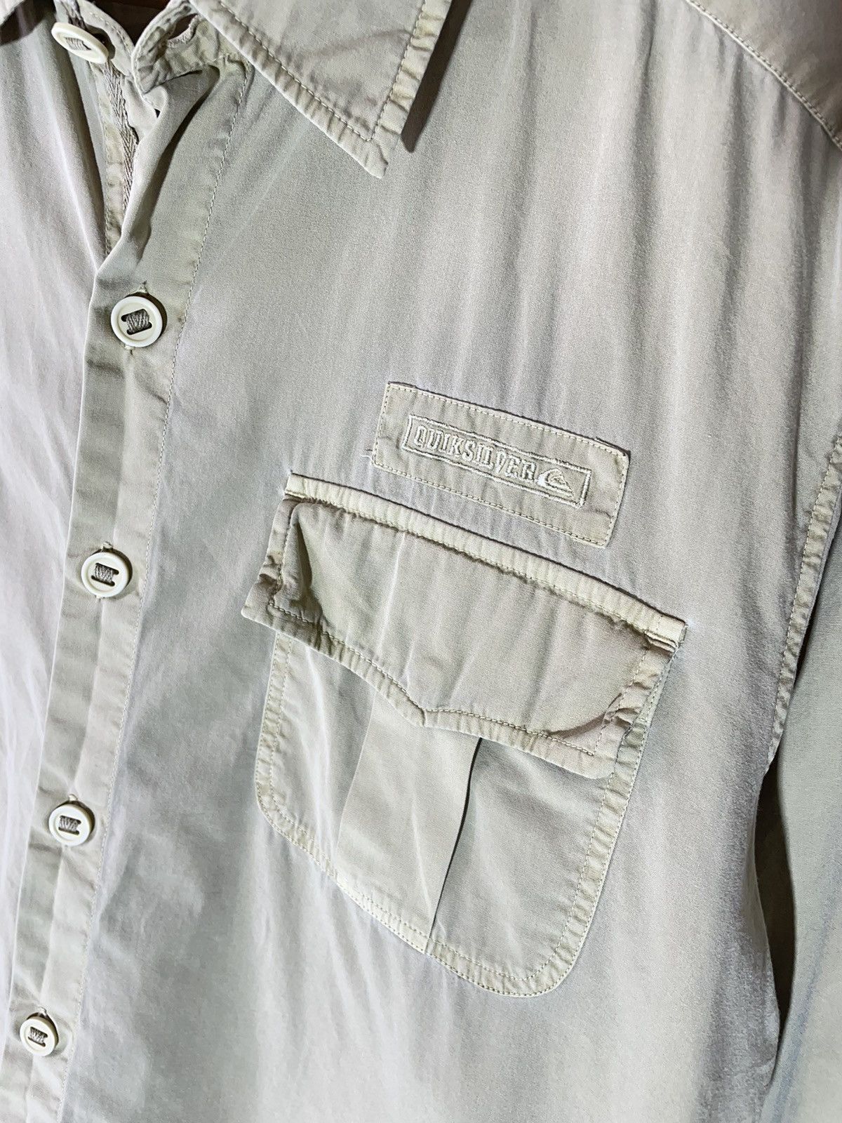 Quiksilver × Vintage Quiksilver military surf style shirt 90s Size US L / EU 52-54 / 3 - 5 Thumbnail