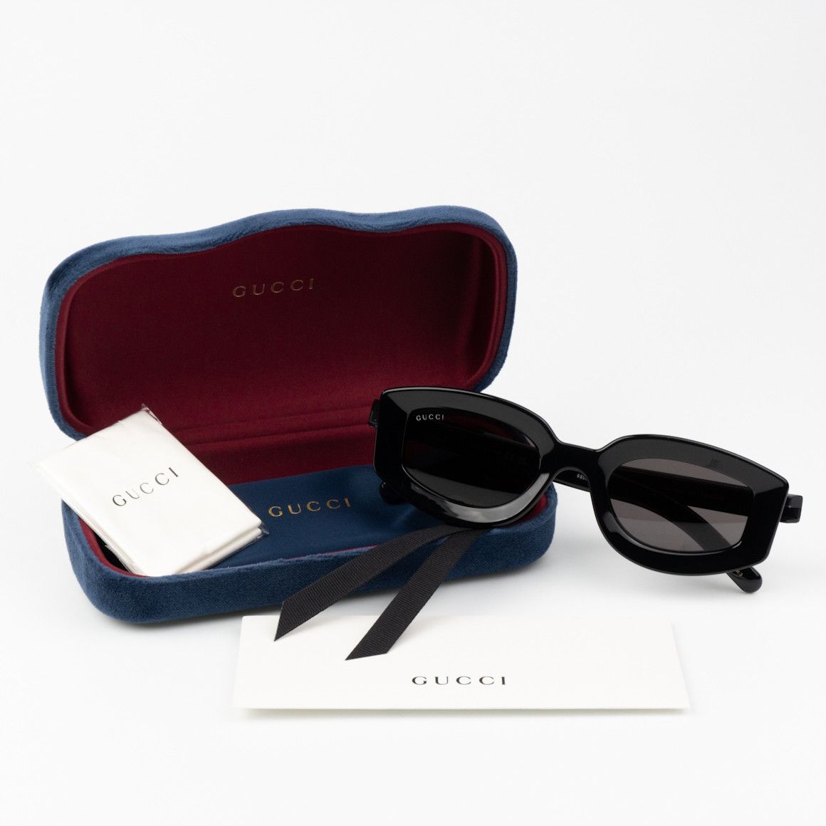 Gucci NEW Gucci GG1719S 001 Women Square Sunglasses GG 1719S Size ONE SIZE - 11 Thumbnail