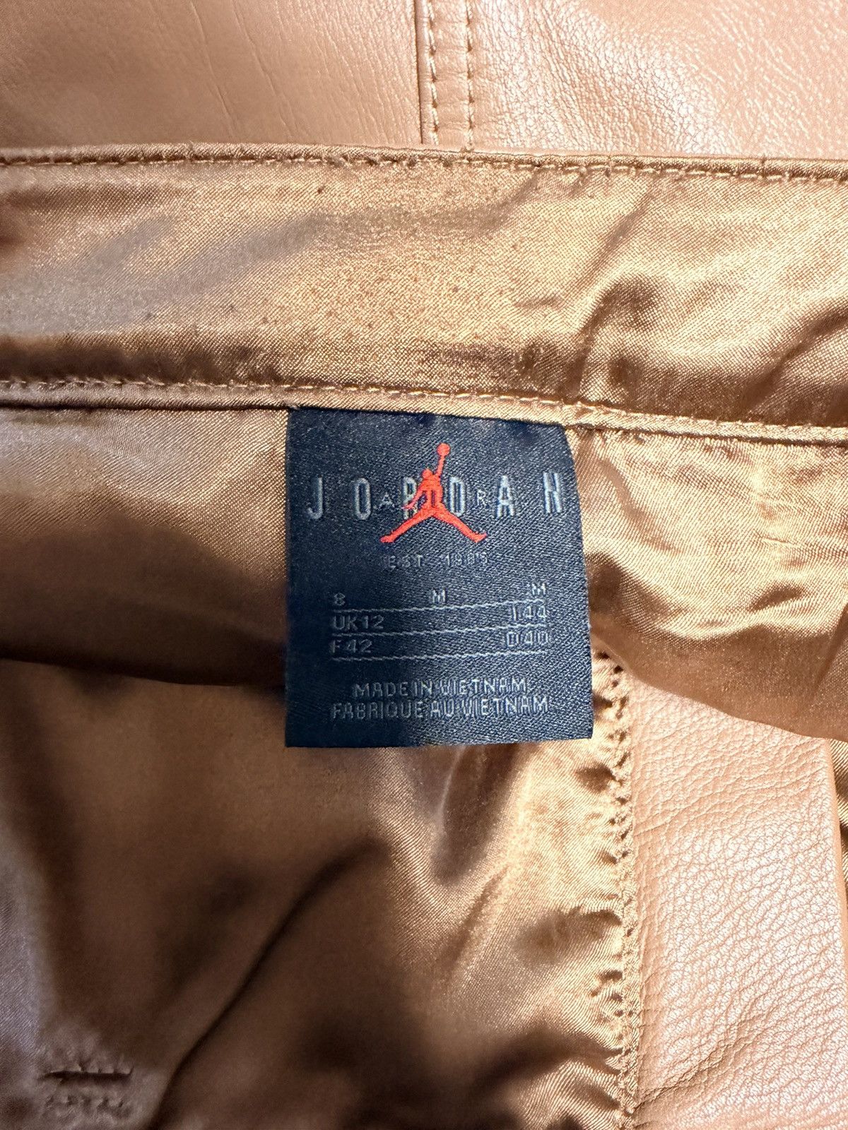 Jordan Brand Jordan x Travis Scott leather flared pants Size US 32 / EU 48 - 4 Thumbnail