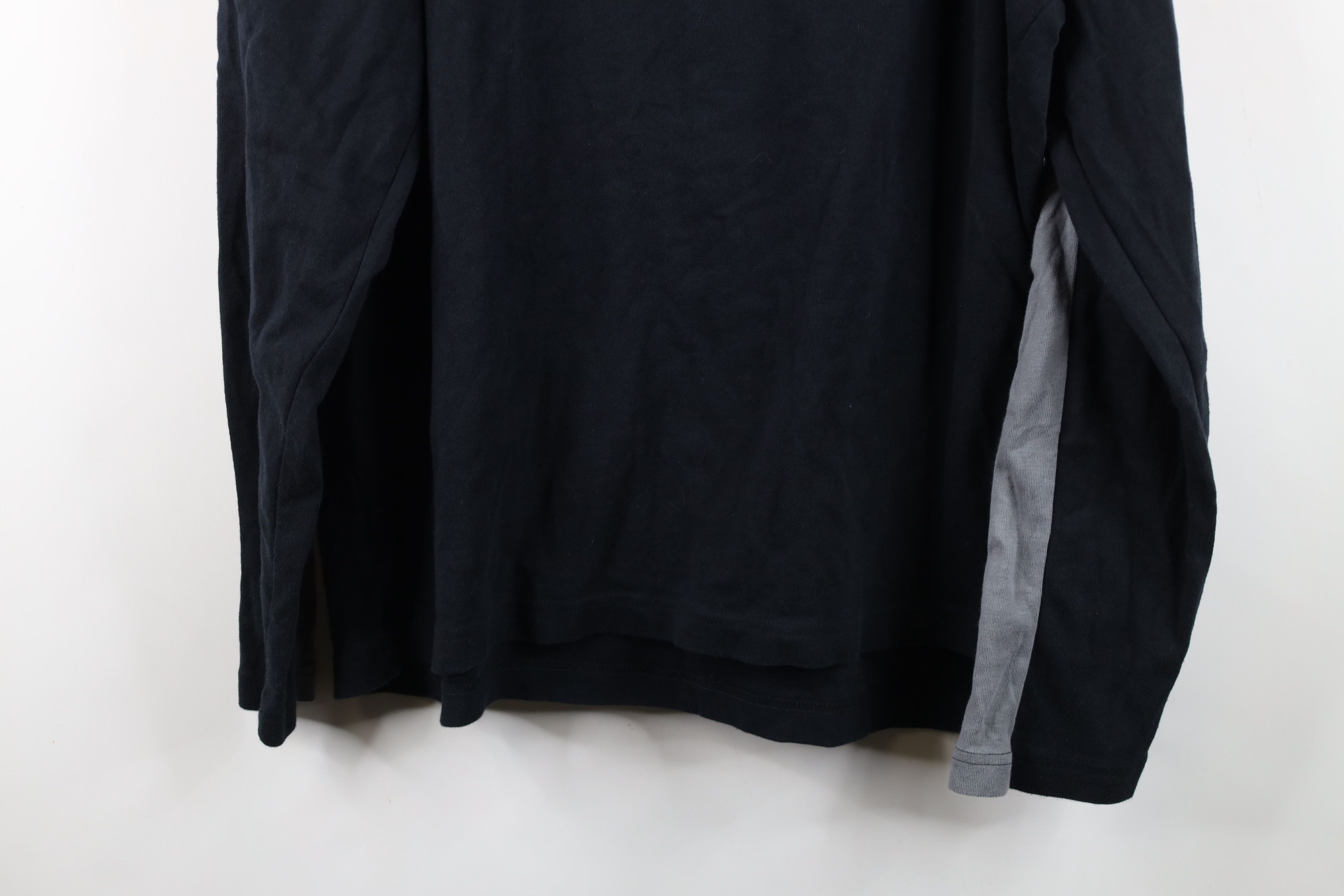 Express Vintage Express Block Ribbed Knit Long Sleeve T-Shirt Black Size US XL / EU 56 / 4 - 13 Thumbnail