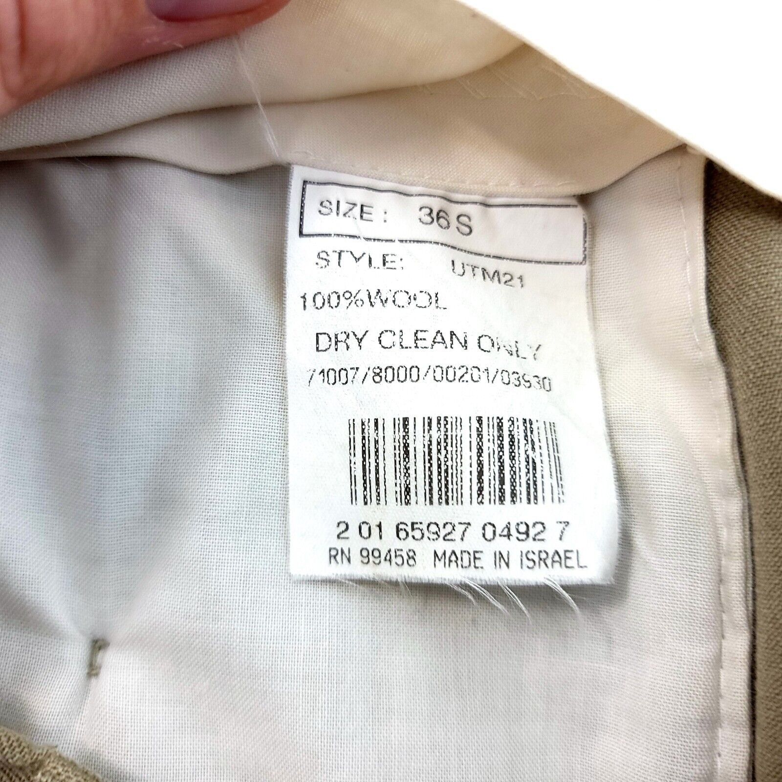 Brooks Brothers DAMAGED Brooks Brothers Stretch Tan Pleated Cuffed Mid Rise Size 36R - 6 Thumbnail