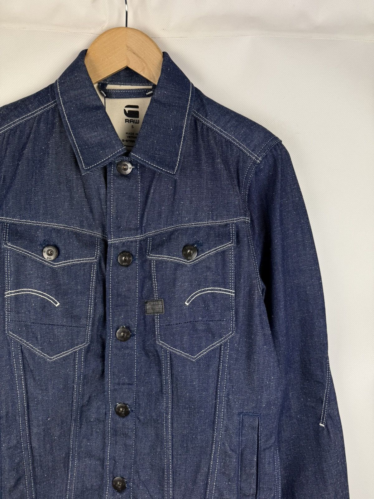 G-Star G Star Raw Men’s Arc 3D Slim JKT Denim Trucker Jacket Size S Size US S / EU 44-46 / 1 - 5 Thumbnail