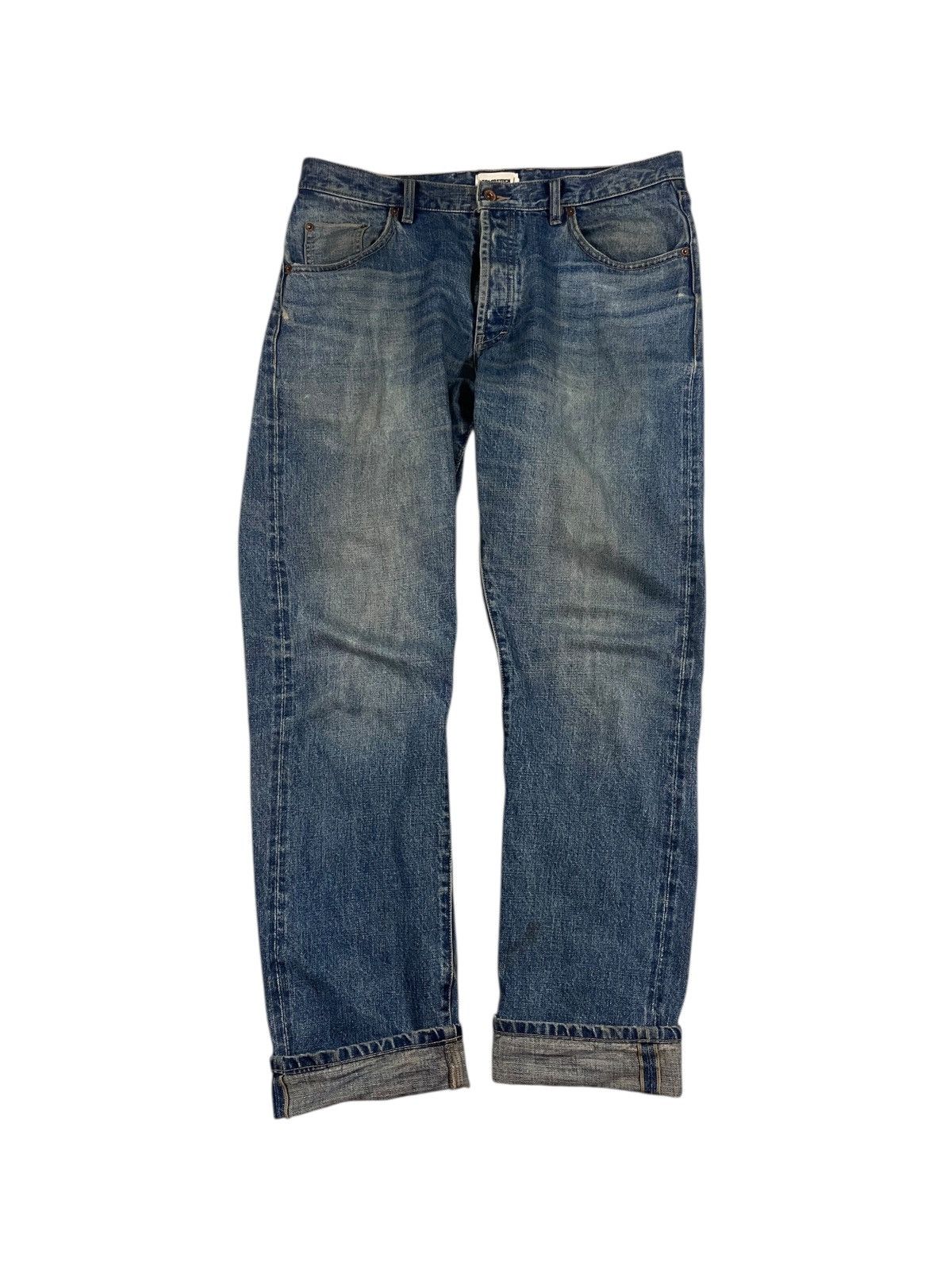 Taylor Stitch Taylor Stitch Slim Fit Selvedge Jeans Faded Blue 35x34 Size US 35 - 1 Thumbnail