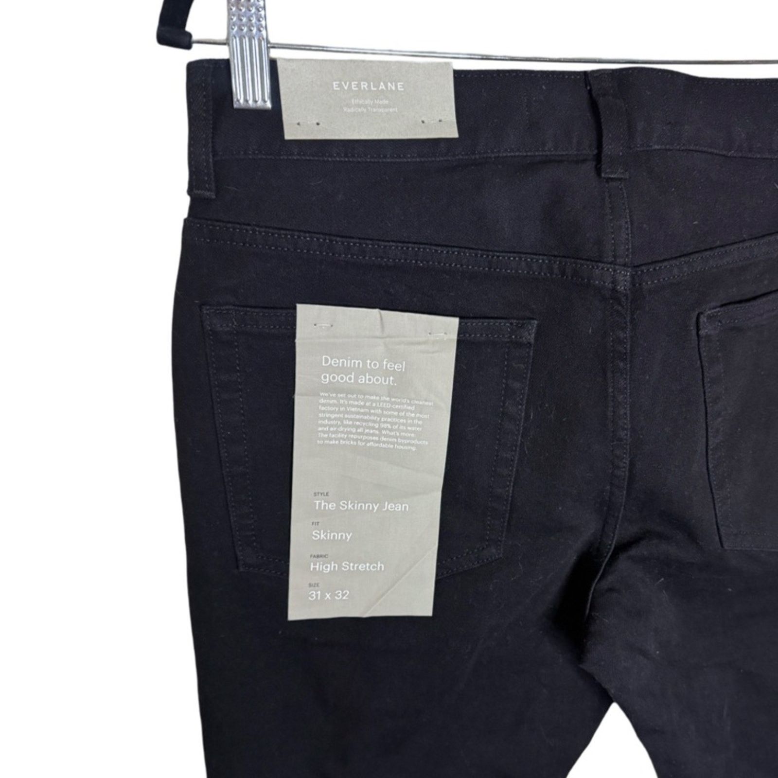 Everlane Everlane Uniform Performance Skinny Fit Denim Jeans - 31x32 Size US 31 - 6 Thumbnail