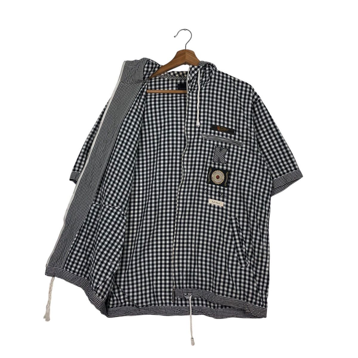 Japanese Brand 📌Vintage Karl Helmut Short Sleeve Hoodie Biker Jacket Size US L / EU 52-54 / 3 - 13 Thumbnail