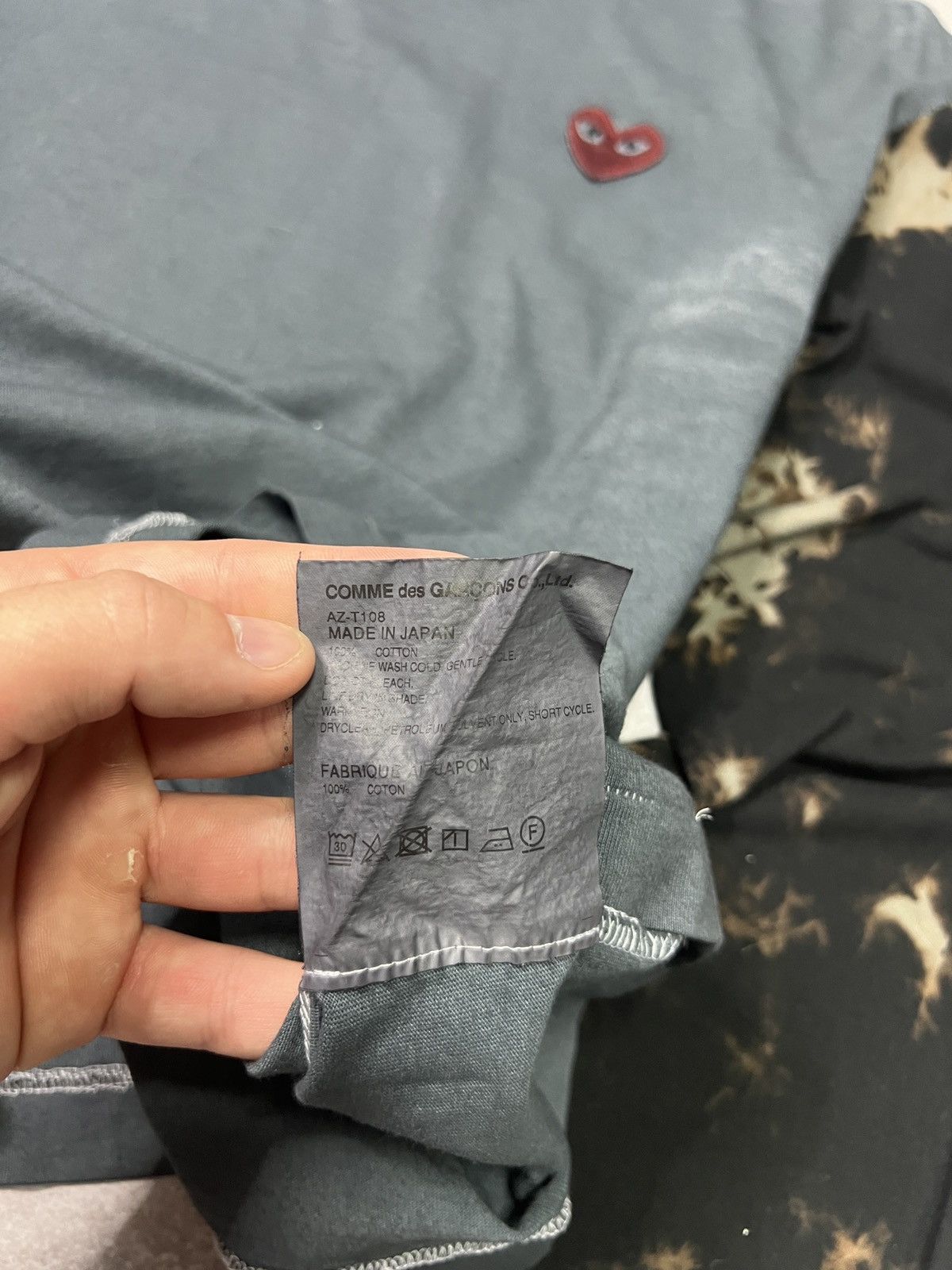 Comme des Garcons PLAY CDG Comme Des Garcons Play Longsleeve Grey Red Heart Size US L / EU 52-54 / 3 - 7 Thumbnail