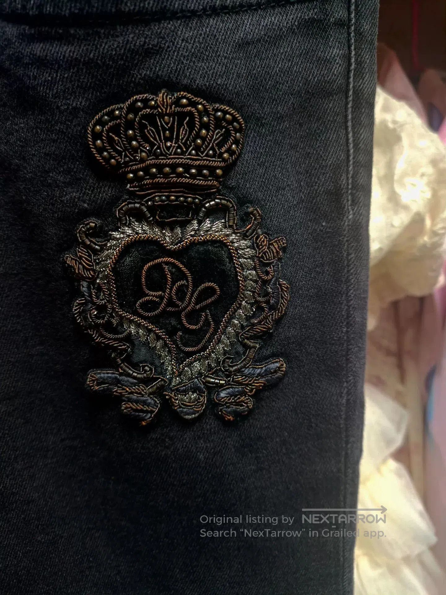 Dolce & Gabbana Dolce&Gabbana Sacred Heart Crown Jeans. Size US 40 / EU 56 - 3 Thumbnail