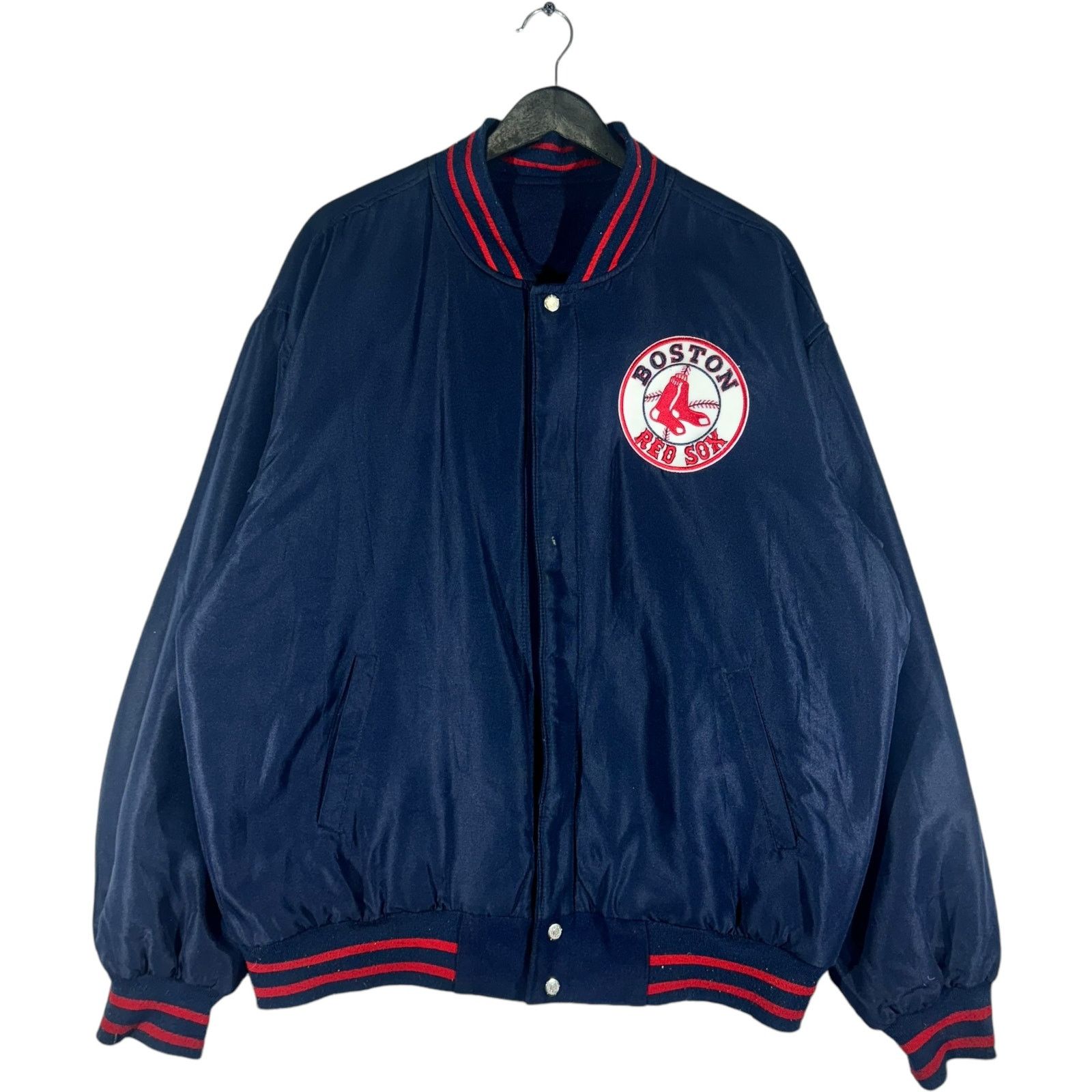 JH Design Vintage Boston Red Sox Reversible Varsity Jacket Size US XL / EU 56 / 4 - 7 Thumbnail