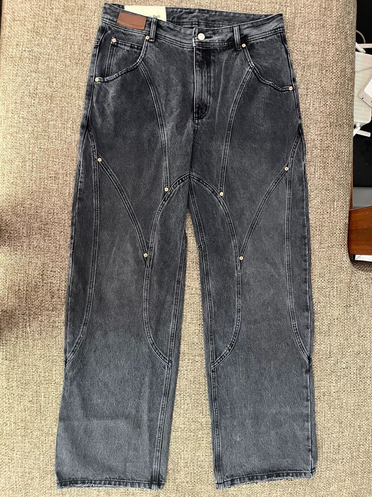 Andersson Bell Black Patchwork Jeans