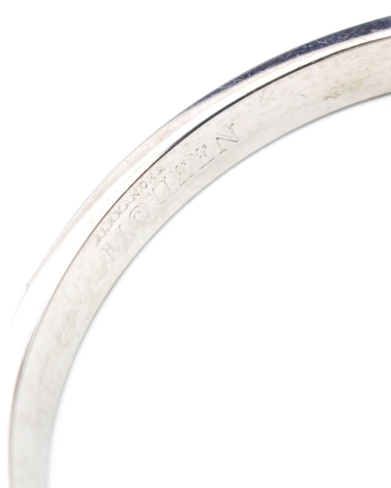 Alexander McQueen SS2012 ALEXANDER MCQUEEN IVORY ENAMEL SKULL STUD BANGLE Size ONE SIZE - 5 Thumbnail
