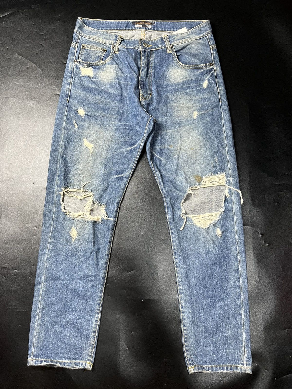 Hysteric Glamour × If Six Was Nine × Japanese Brand Farmer’s market selvage Distressed jeans Size US 31 - 1 Thumbnail