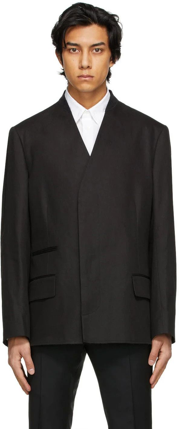 Maison Margiela o1y1124 Twill Blazer in Black Size US L / EU 52-54 / 3 - 1 Thumbnail