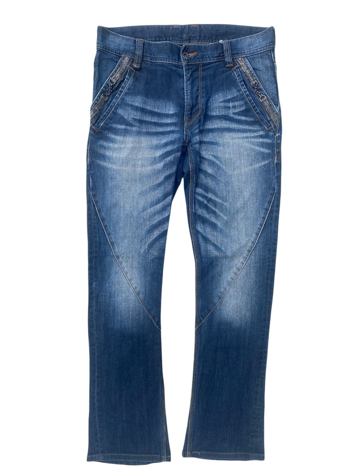 If Six Was Nine × Japanese Brand × Nicole Club Flare Jeans Nicole Club Faded Honeycomp Size US 32 / EU 48 - 1 Thumbnail