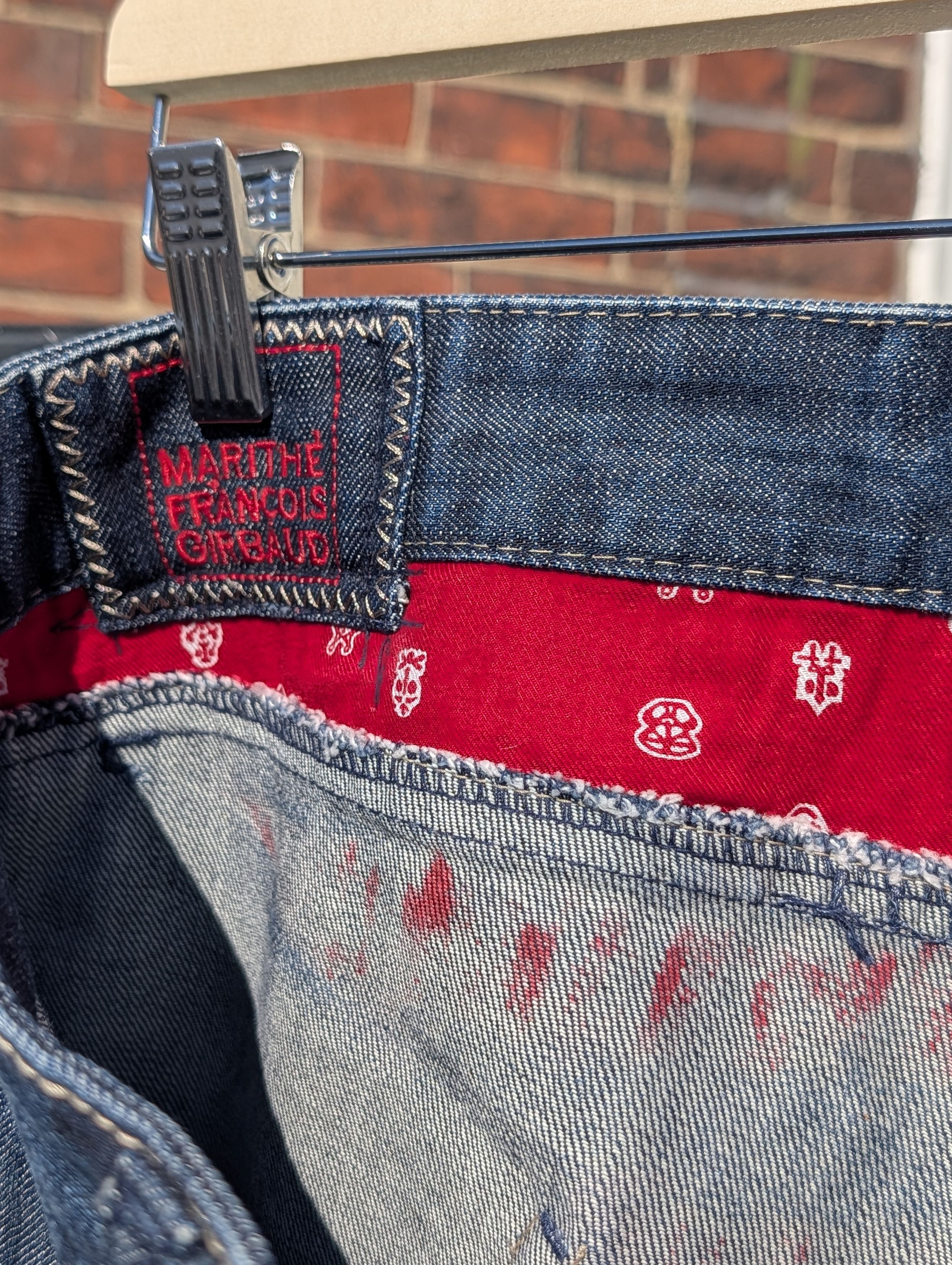 Marithe + Francois Girbaud MF+G American Flag Jeans Size US 34 / EU 50 - 8 Thumbnail