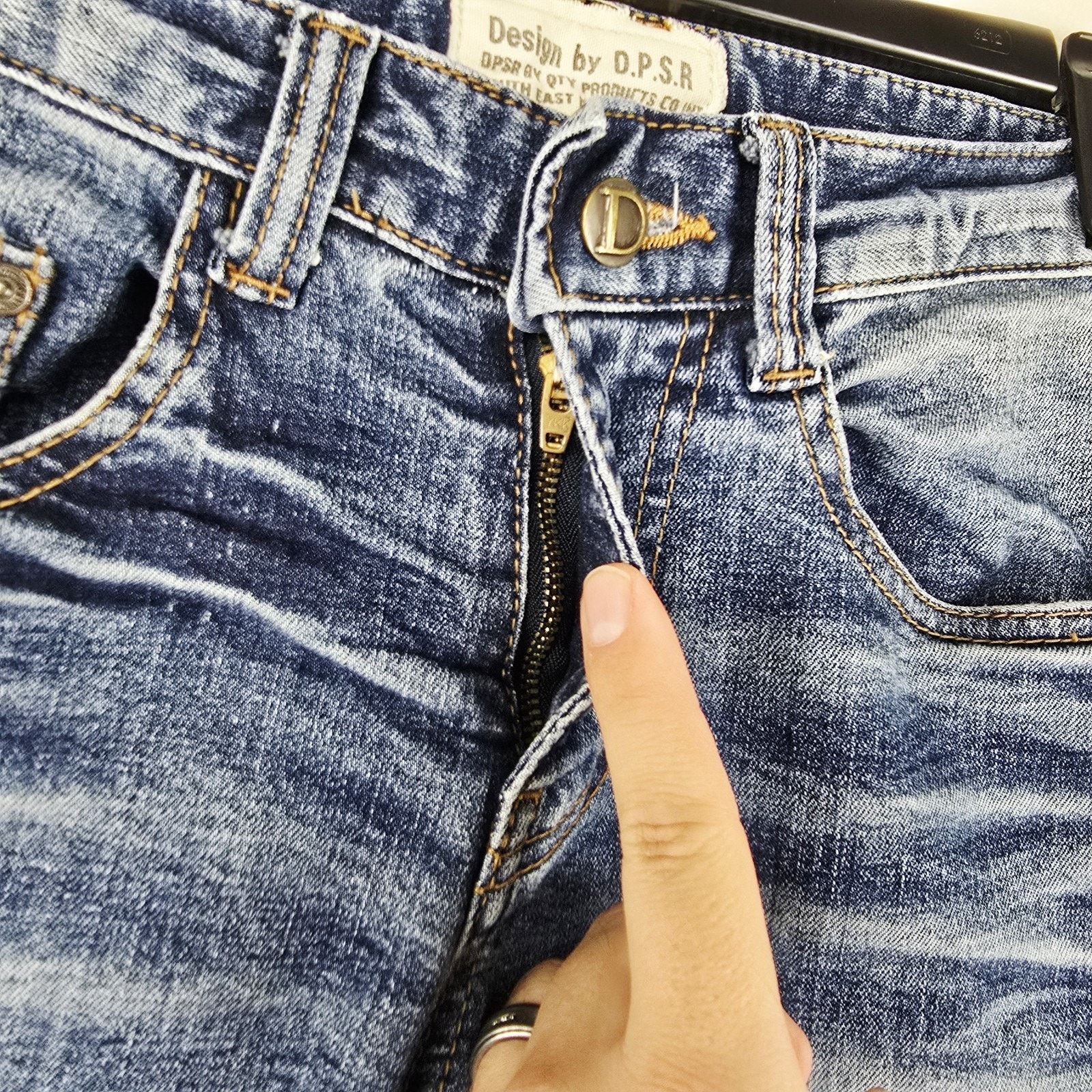 Other DPSR Distressed Skinny Straight Jeans Denim Size Small 31x32 Size US 31 - 5 Thumbnail