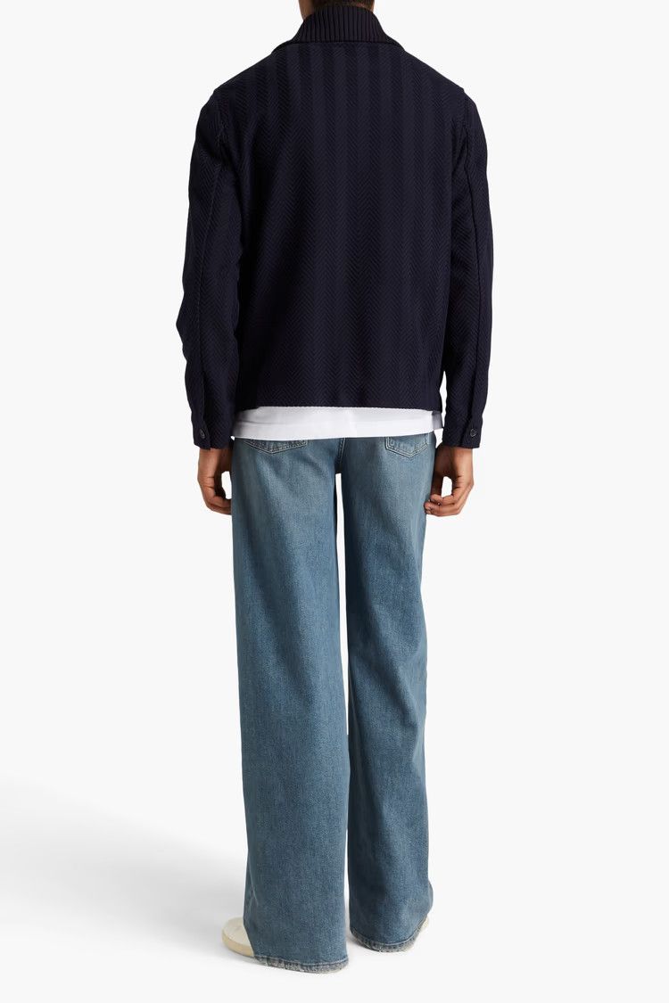 Missoni o1y0225 Zip Sweatshirt in Midnight Blue/Black Size US M / EU 48-50 / 2 - 3 Thumbnail