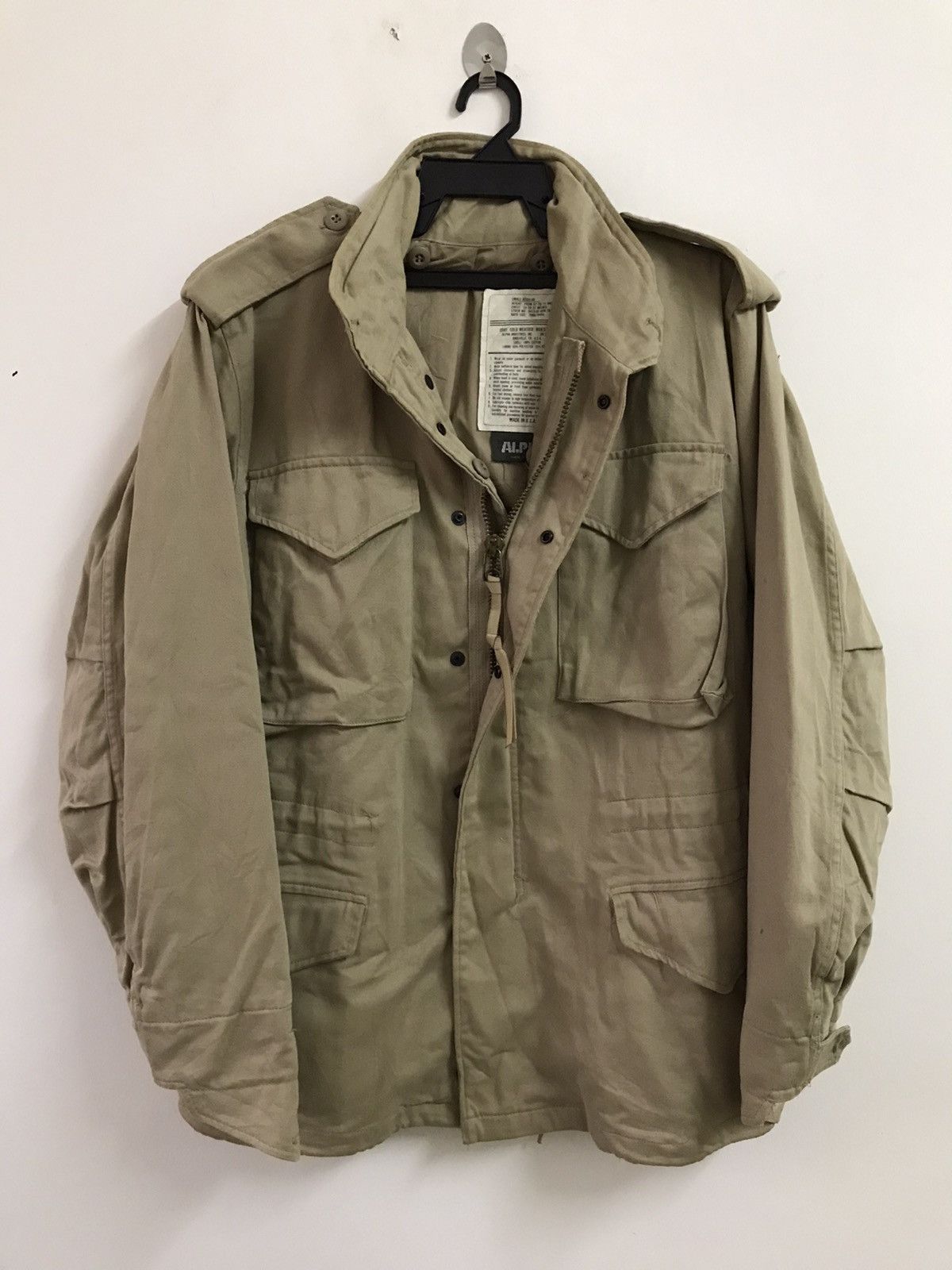 Vintage Alpha Industries M65 Field Jacket Made in USA Grailed