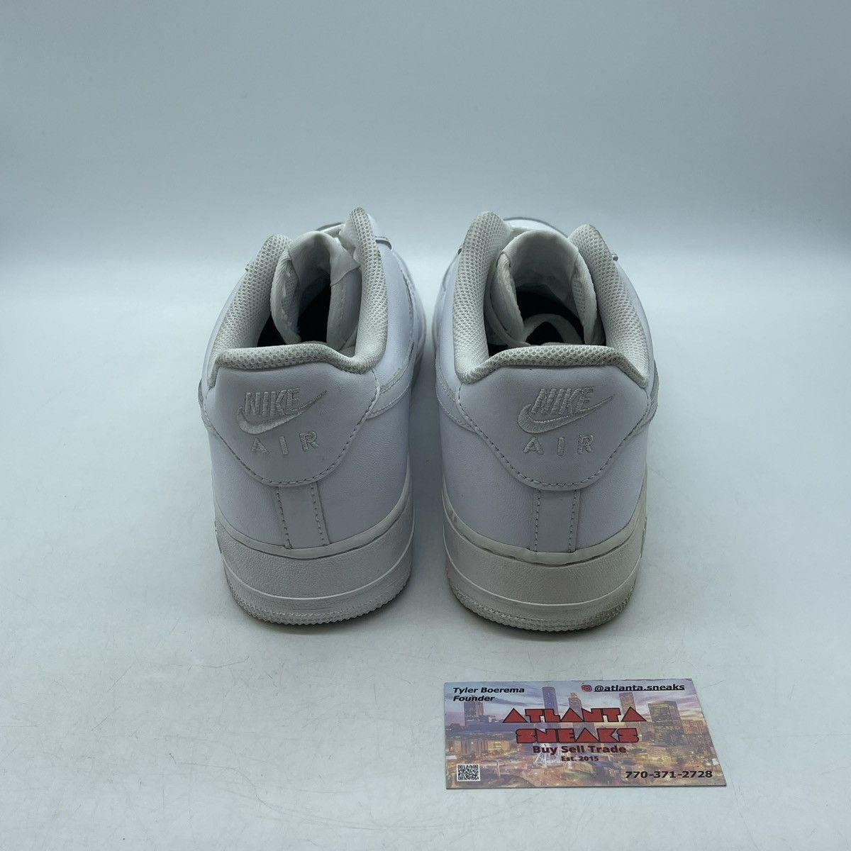Nike Air Force 1 triple white Size US 11 / EU 44 - 3 Thumbnail