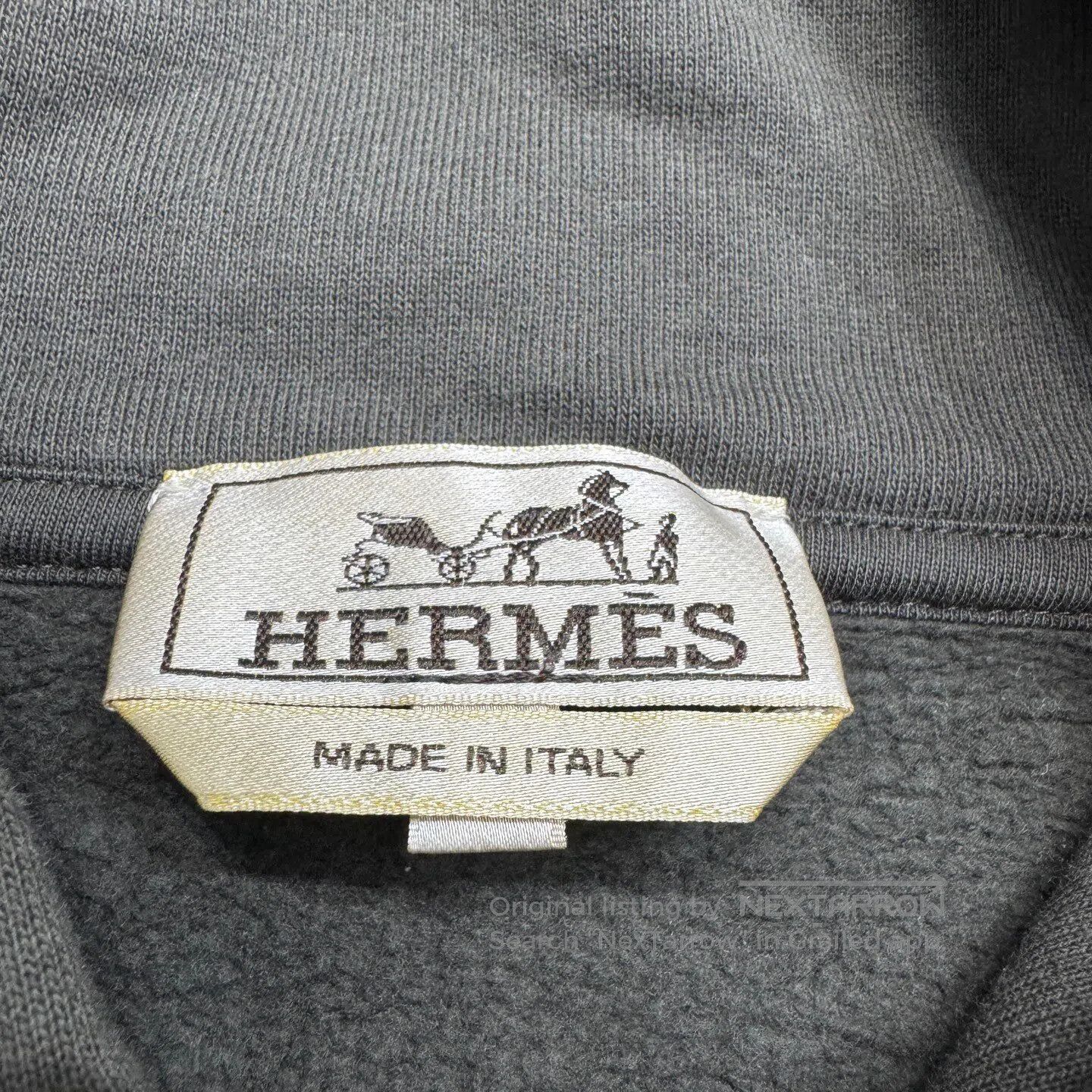 Hermes Hermes Horseshoe-style leather patchwork hoodie with hood| Size US M / EU 48-50 / 2 - 6 Thumbnail