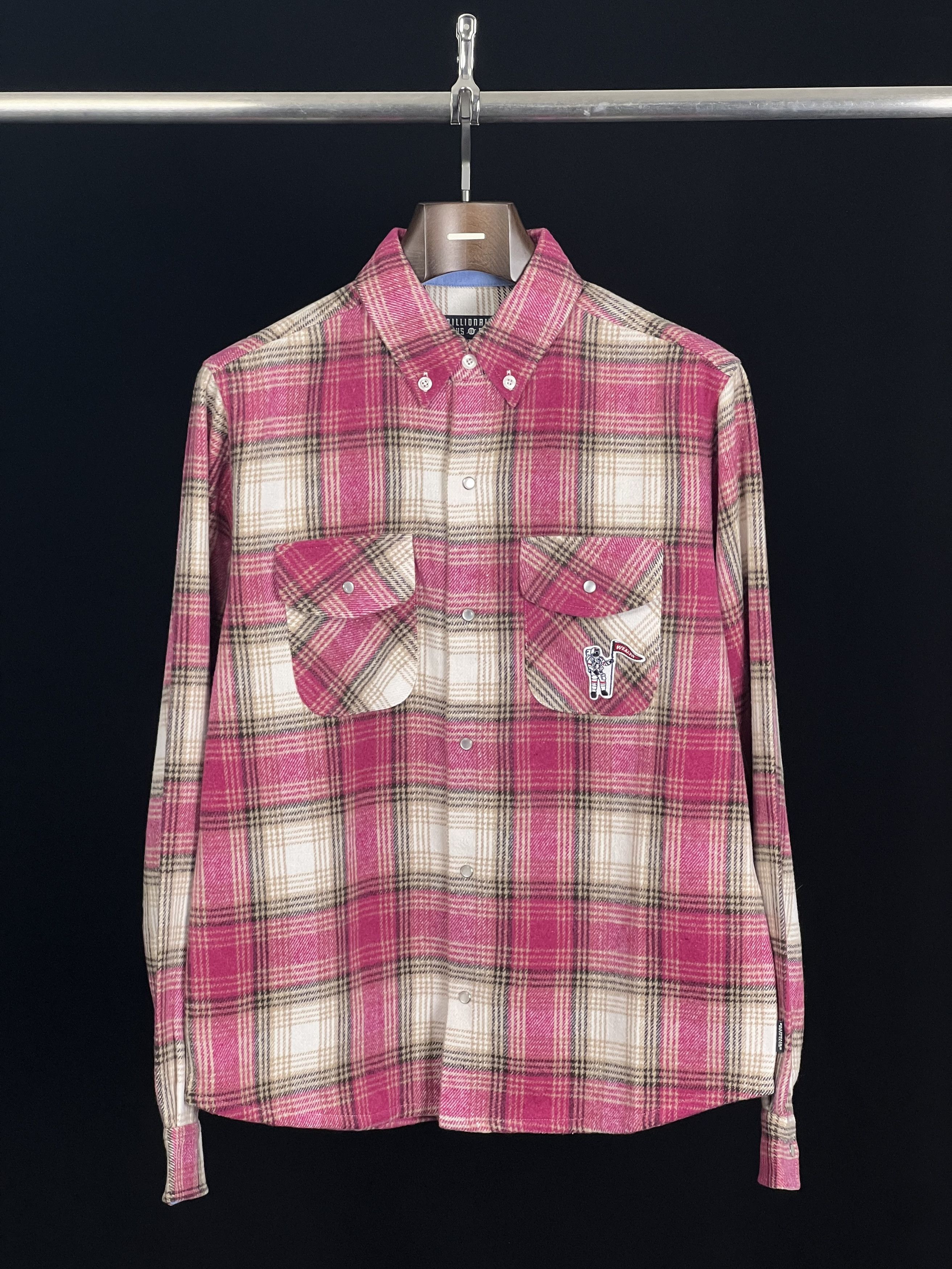 Billionaire Boys Club Brand New CHECK L/S SHIRT Astronaut Patch Size M Size US M / EU 48-50 / 2 - 1 Thumbnail