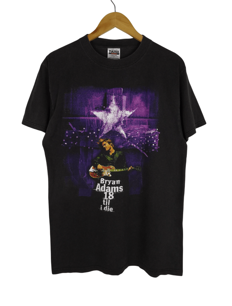 Band Tees Vintage 90s Bryan Adams T-Shirt 18 Til I Die Tour '97 Size US M / EU 48-50 / 2 - 1 Thumbnail