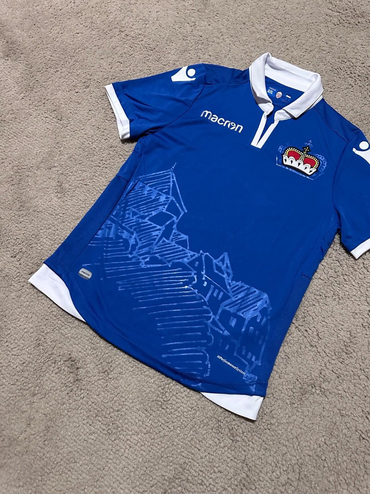 Macron LIECHTENSTEIN 2018/19 HOME FOOTBAL SHIRT SOCCER JERSEY sz M Size US M / EU 48-50 / 2 - 2 Thumbnail