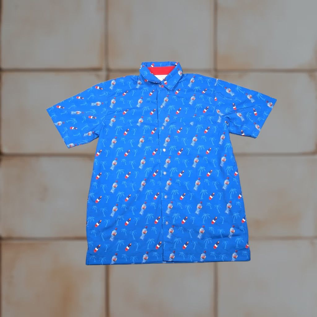 Vintage Mountain Dew Shirt Mens Small Blue Button Up Palm Tree Allover Print Graphic Print Vintage No Size US S / EU 44-46 / 1 - 1 Thumbnail