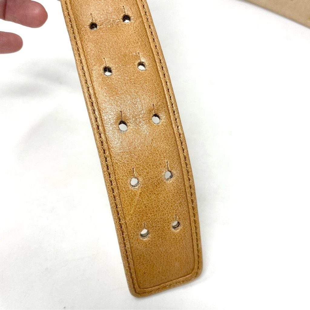 Betsey Johnson VTG Betsey Johnson Collier de Chien Tan Leather Belt Size S Size ONE SIZE - 5 Thumbnail