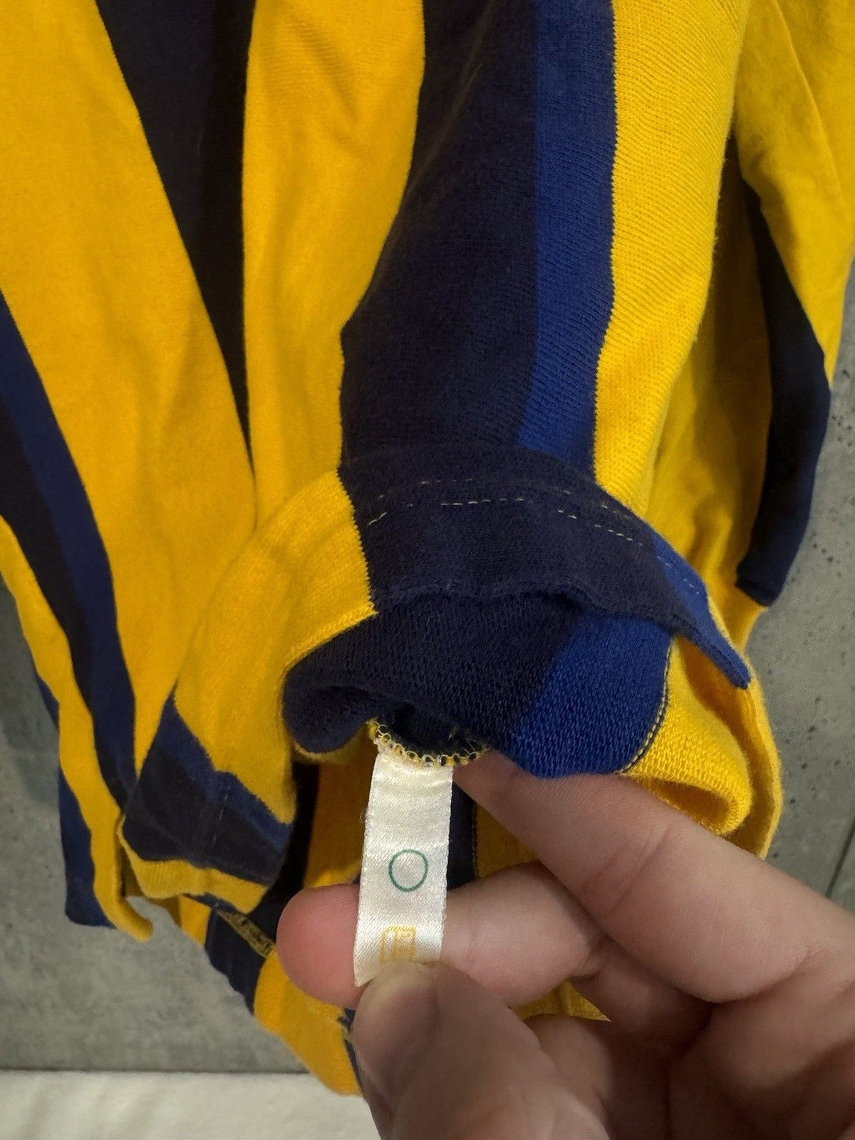 Polo Ralph Lauren Vintage Polo Ralph Lauren Rugby Shirt Yellow / Blue Striped Size US M / EU 48-50 / 2 - 7 Thumbnail
