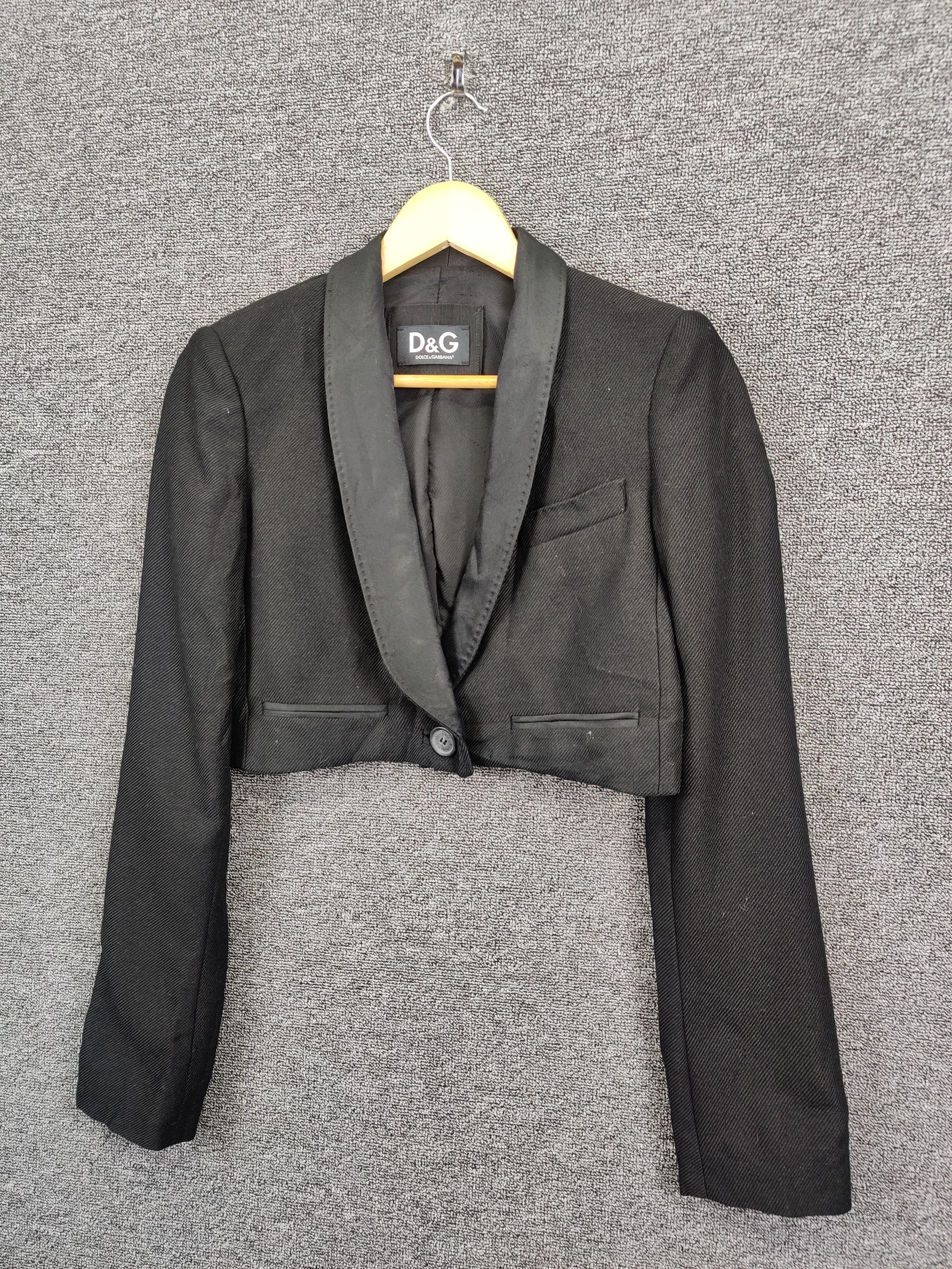 Dolce & Gabbana Vintage Dolce & Gabbana Wool Cropped Blazer Coat Size US S / EU 44-46 / 1 - 2 Thumbnail
