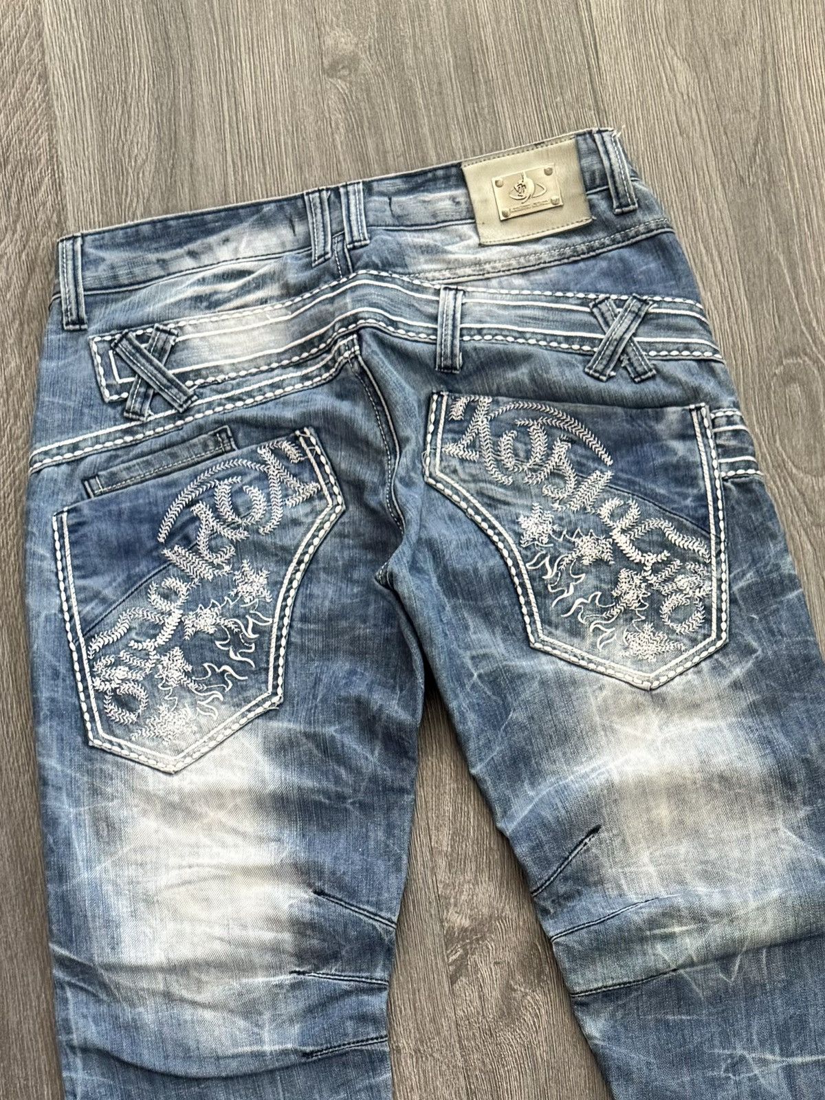 Japanese Brand Y2K Avant Garde Cosmo Lupo Vintage Jeans Size US 31 - 7 Thumbnail