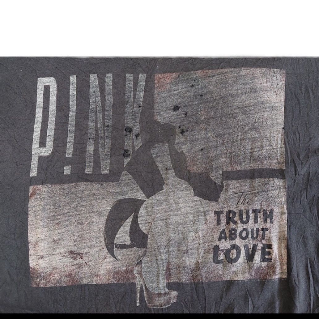 Band Tees × Vintage Thrashed Distressed Faded Pink Tour Concert Size US L / EU 52-54 / 3 - 13 Thumbnail