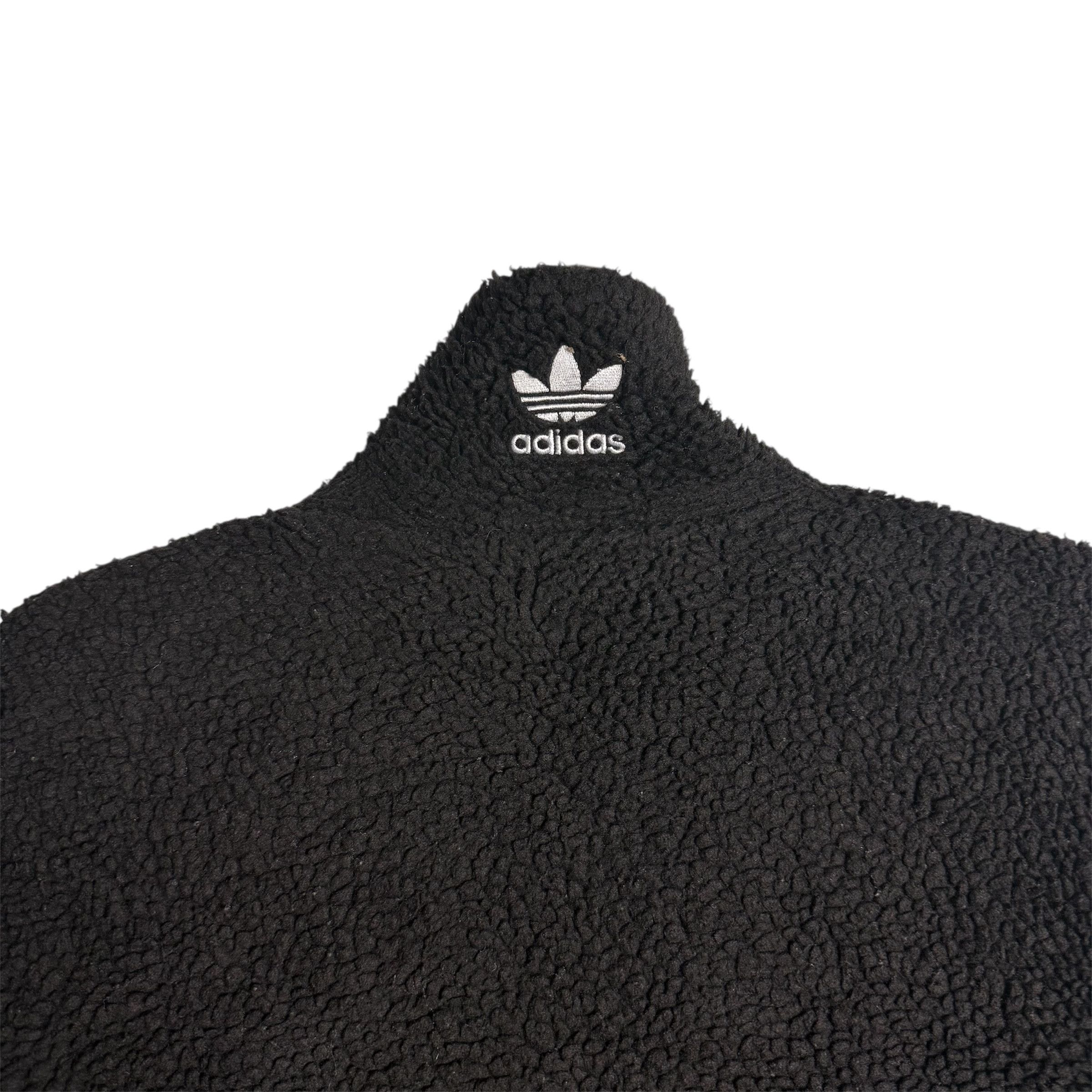 Adidas 🔥RARE🔥Vintage Adidas Trefoil Spell Out Sherpa Jacket Size US XS / EU 42 / 0 - 6 Thumbnail
