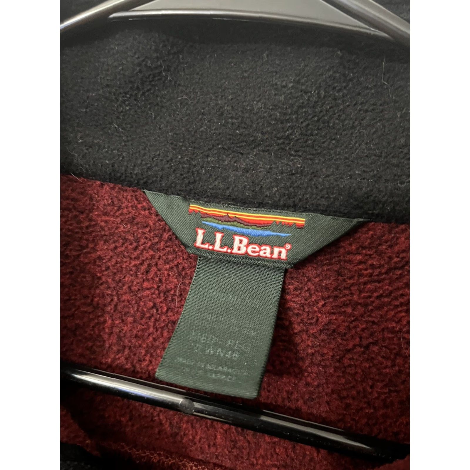 Vintage L.L. Bean Womens Jacket Fleece Full Zip 0 WN46 100% Polyester - Size Medium Red Ladies Regular M Zip Pockets 90s Outdoor Casual Size M / US 6-8 / IT 42-44 - 3 Thumbnail