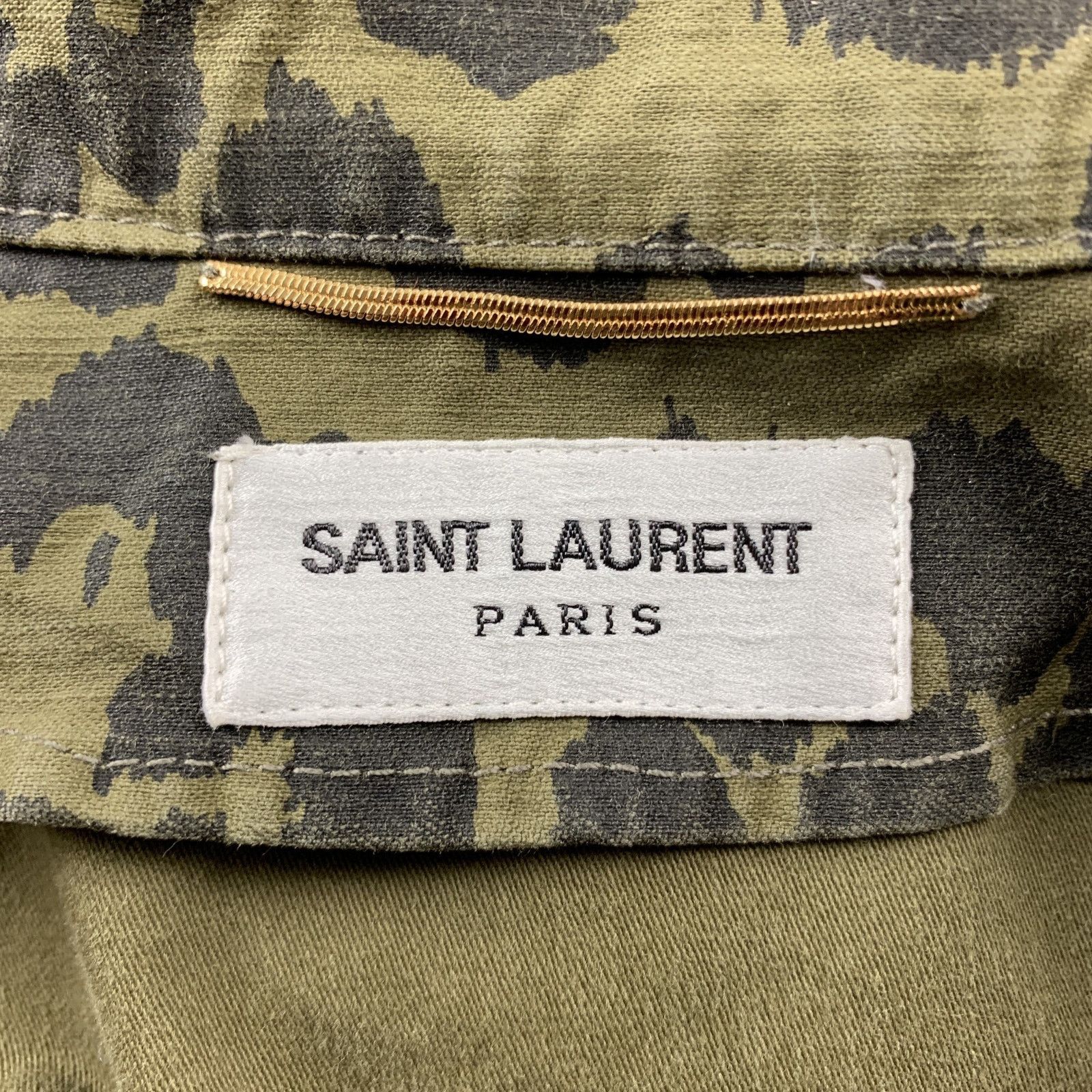 Saint Laurent Paris SAINT LAURENT Spring 2016 Size 6 Olive & Black Cotton Vest Size M / US 6-8 / IT 42-44 - 5 Thumbnail