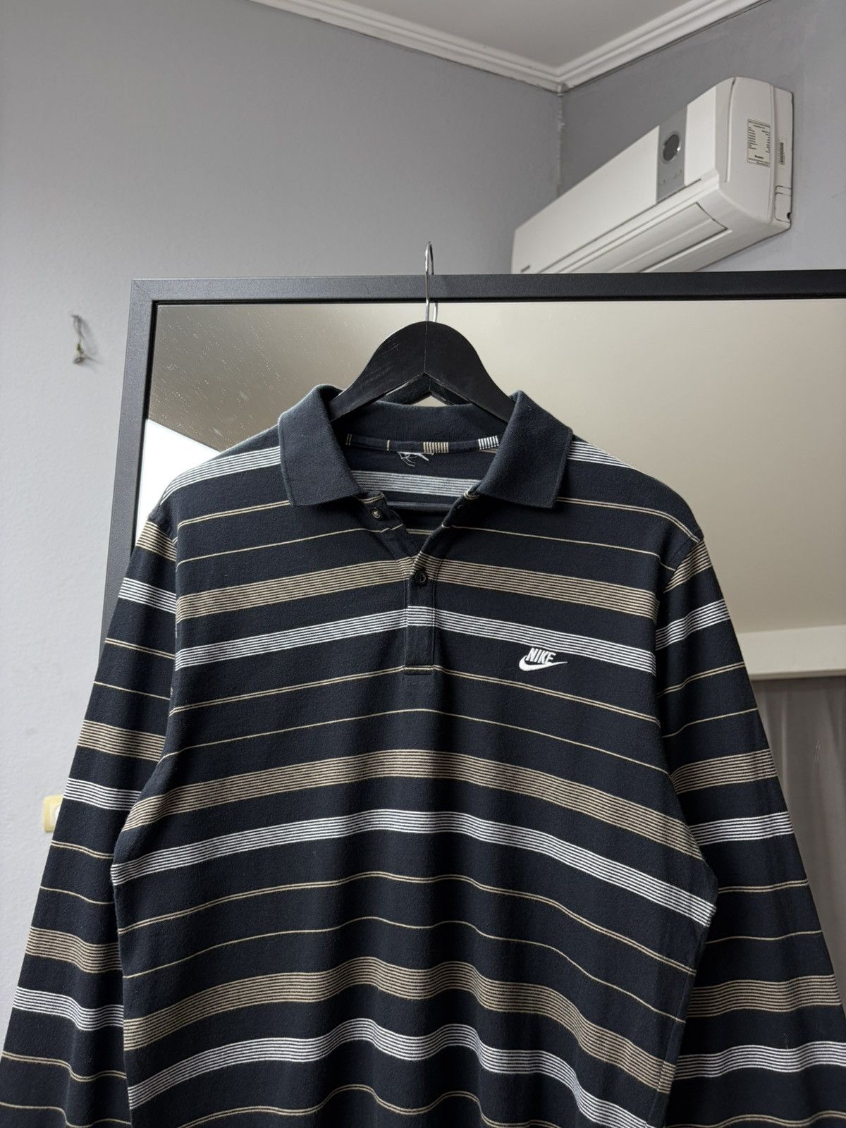 Nike Vintage Y2K Nike Polo Rugby Long Sleeve Striped Jersey Size US M / EU 48-50 / 2 - 5 Thumbnail