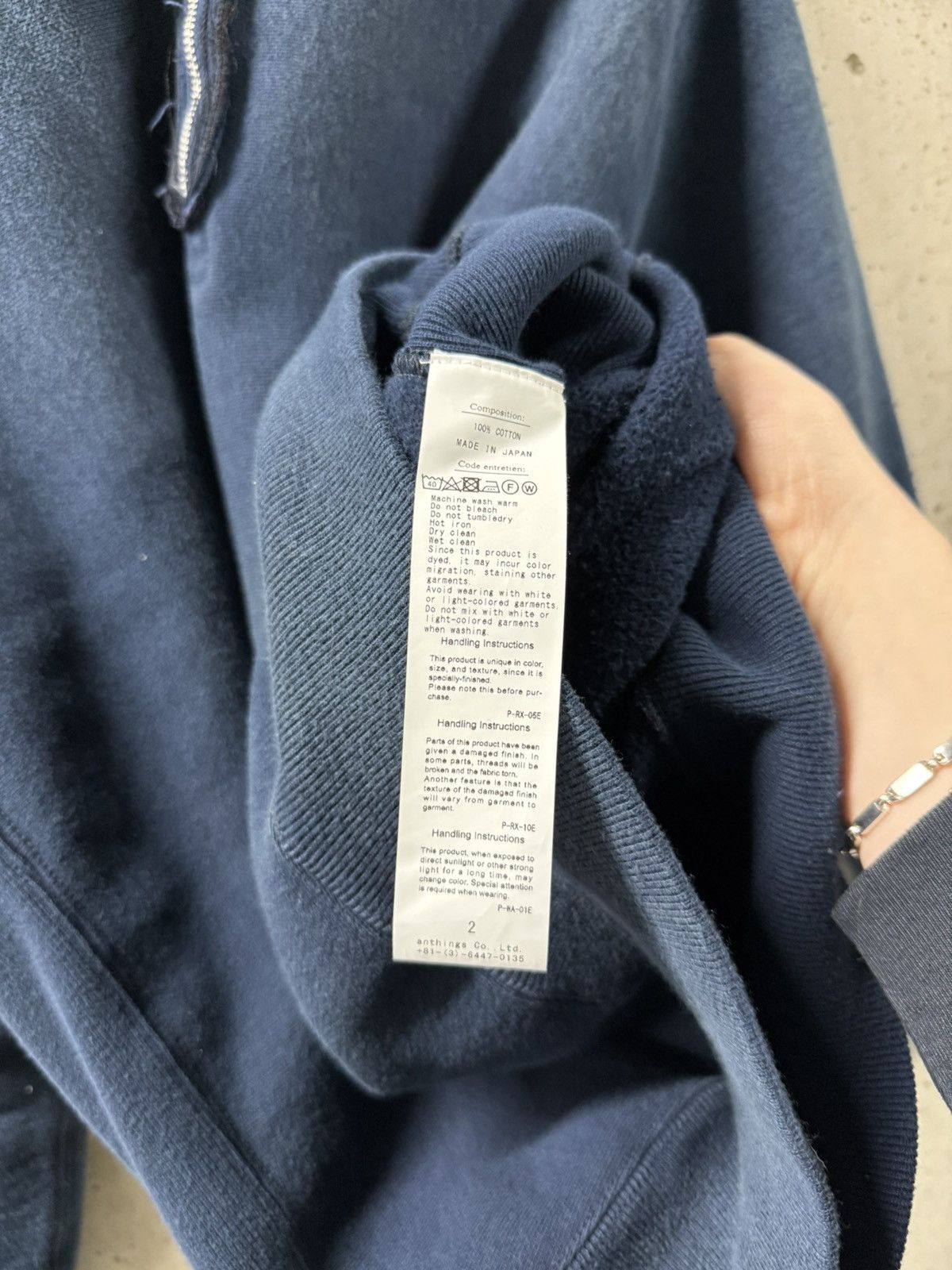 A.PRESSE Vintage A.PRESSE Half Zip Sweater Blue Size 2 Size US M / EU 48-50 / 2 - 4 Thumbnail