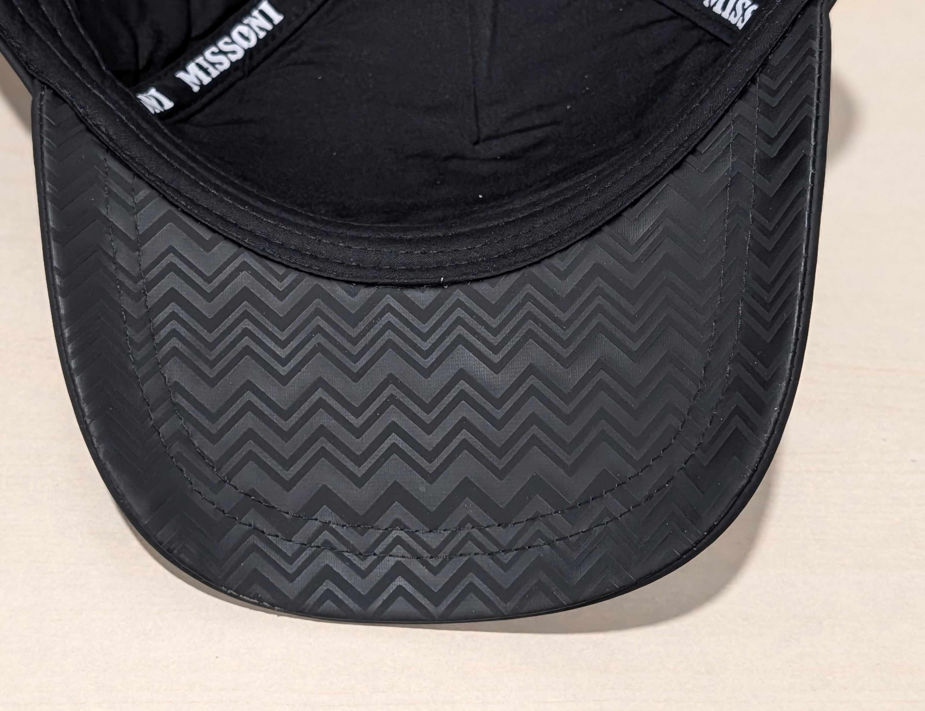 Missoni MISSONI Embossed Logo Baseball Cap Hat Black One Size Size ONE SIZE - 5 Thumbnail