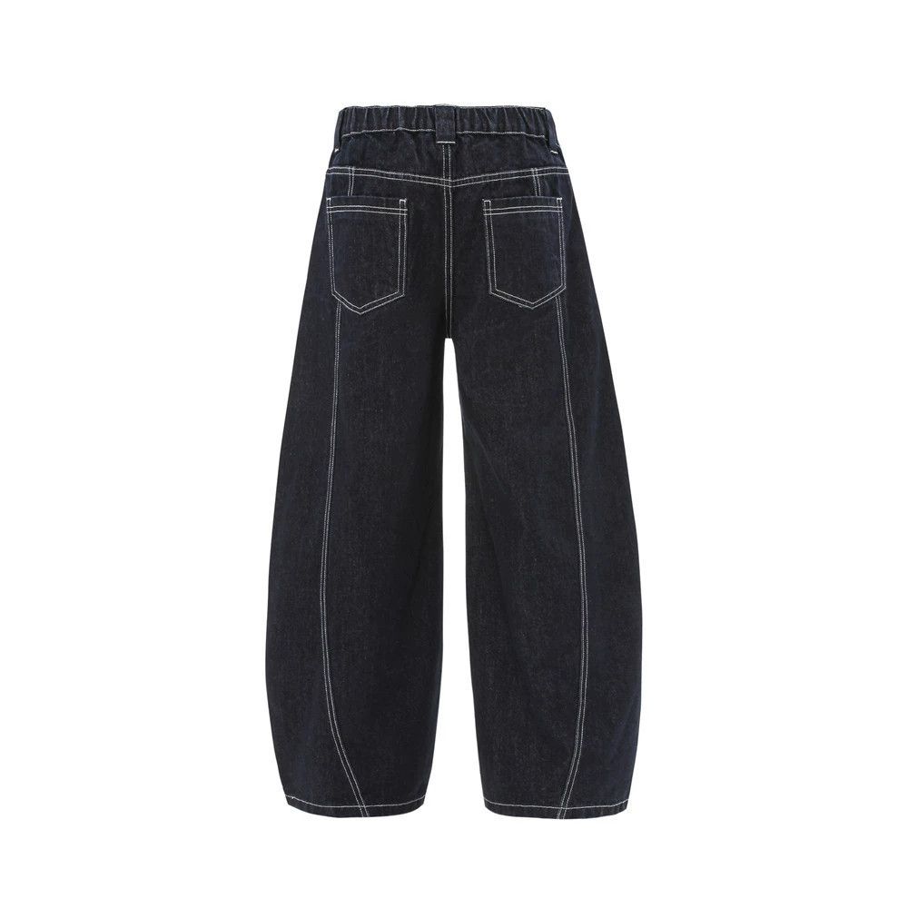 Japanese Brand × Jean Loose wide-leg men's trendy patchwork cargo scimitar jeans Size US 32 / EU 48 - 2 Thumbnail