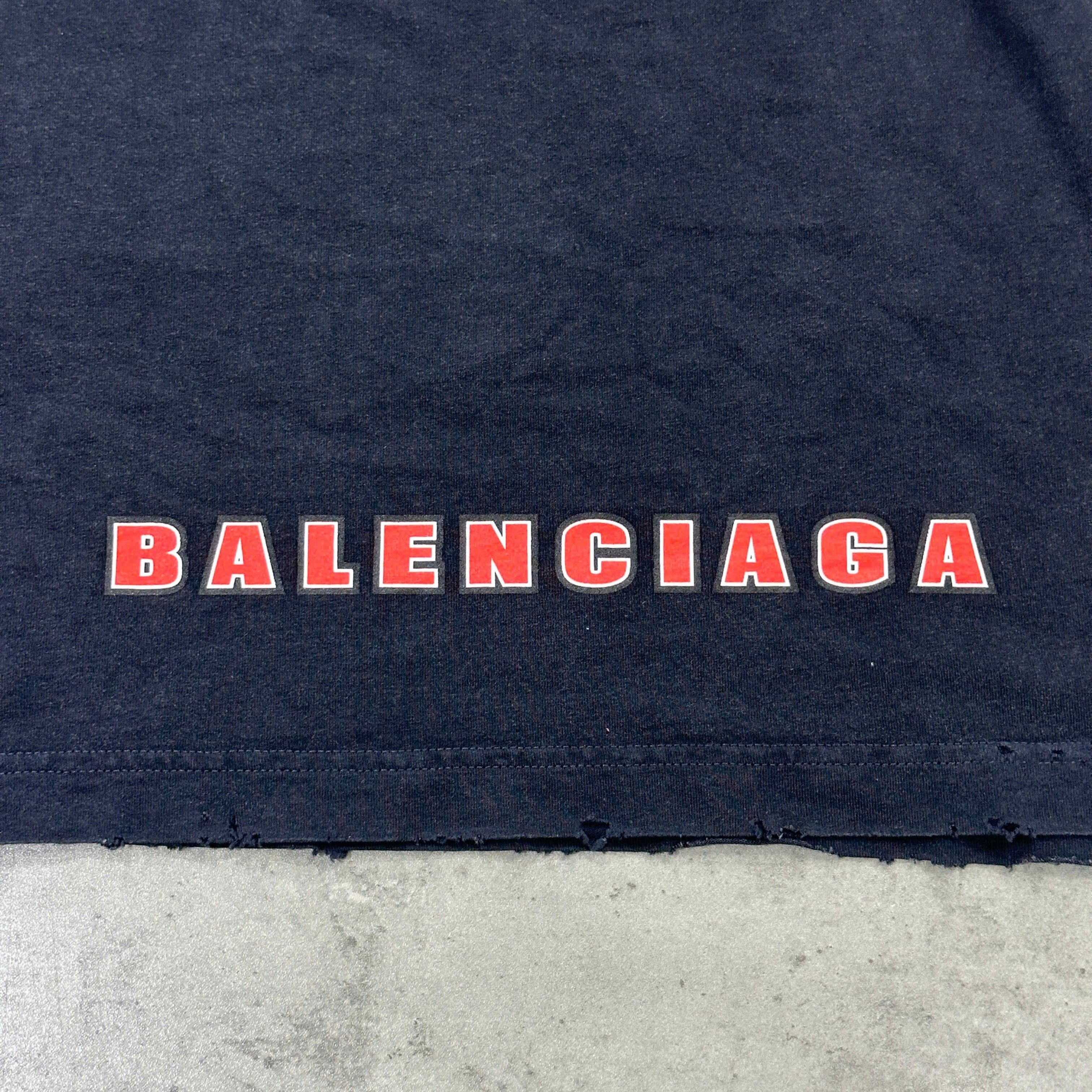 Balenciaga BALENCIAGA Men's Sponsor T Shirt Oversized Size US S / EU 44-46 / 1 - 7 Thumbnail