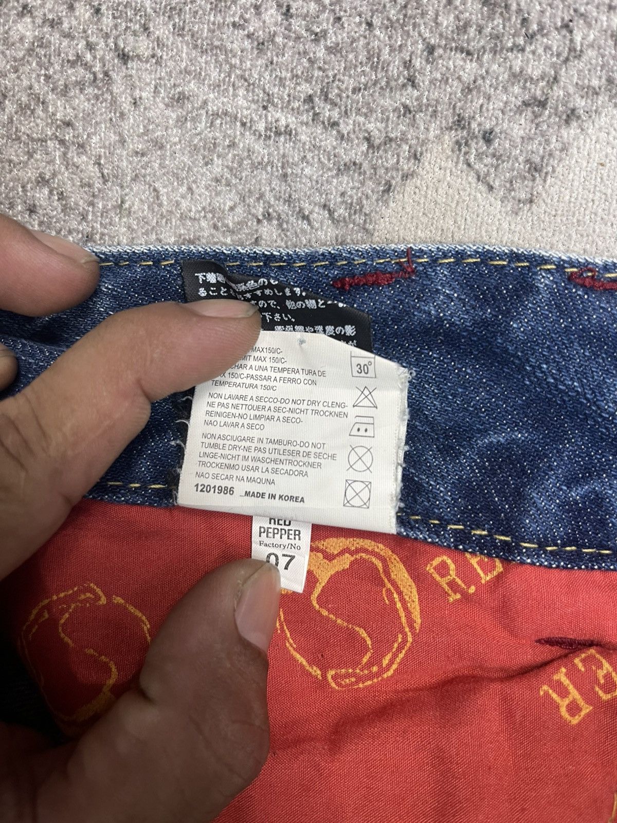 Japanese Brand Red Pepper Jeans Flare Streetwear Size 25" / US 0 / IT 36 - 11 Thumbnail