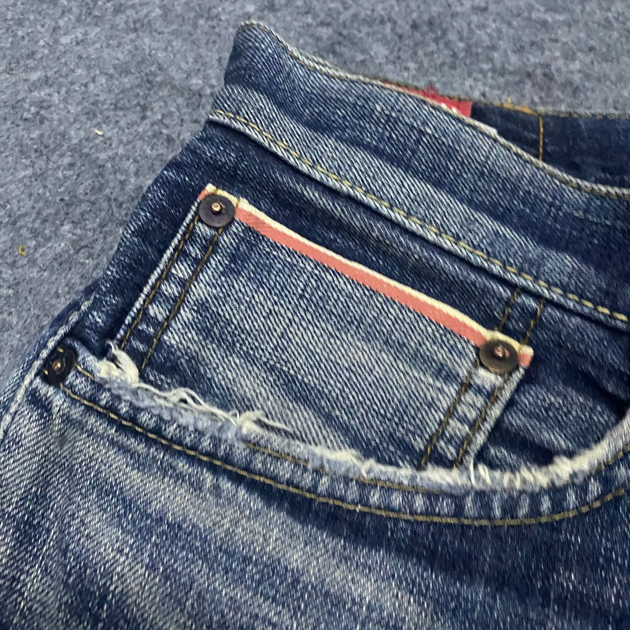 Edwin Vintage Edwin Selvegde Redline Backle Back Denim Size US 36 / EU 52 - 9 Thumbnail