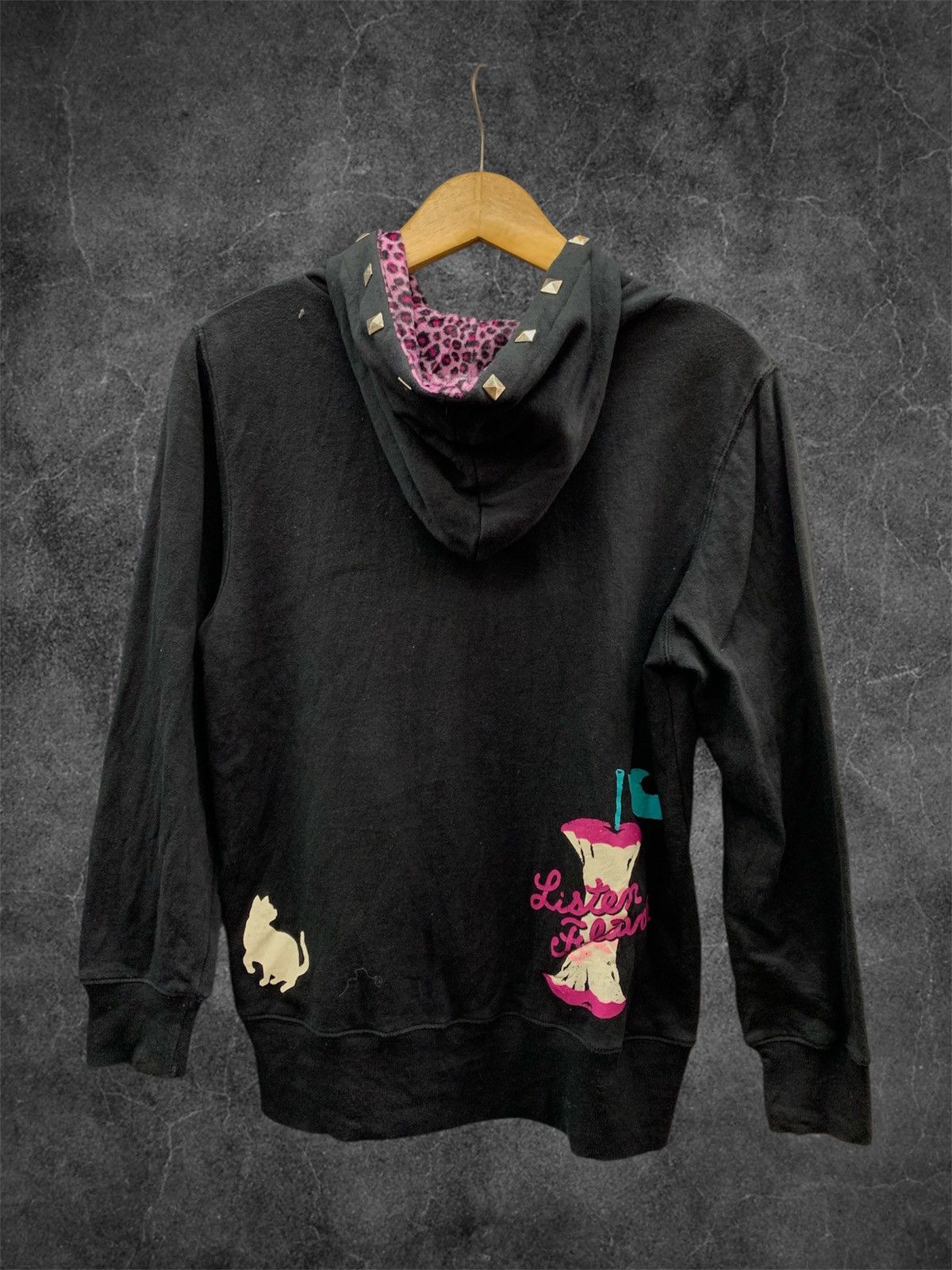 Hysteric Glamour × If Six Was Nine × Japanese Brand 2000s japan y2k studded hoodie listen flavor Size US S / EU 44-46 / 1 - 2 Thumbnail