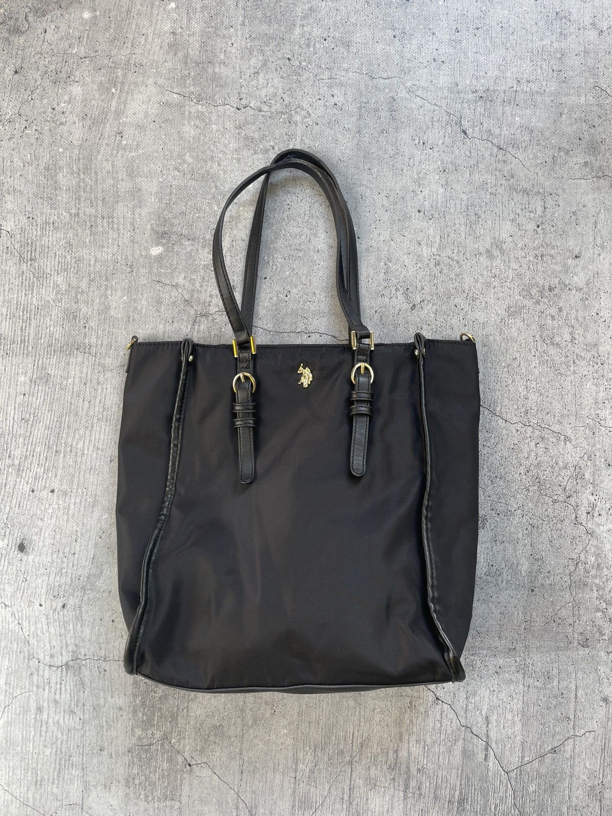 Archival Clothing x U S Polo Assn Vintage Us Polo Assn Monogram Chain Shoulder Bag Handbag in Black, Women's
