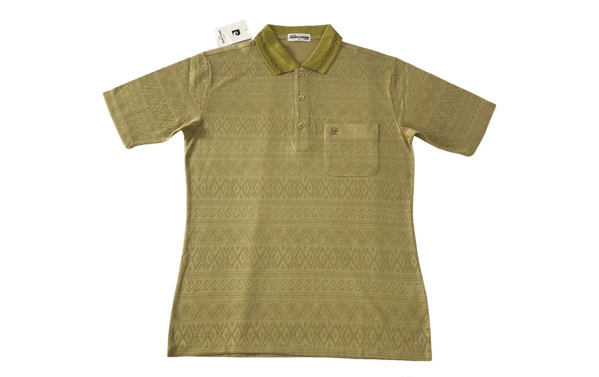 Pierre Cardin 90s Pierre Cardin Paris Tricot Polo Tee T-Shirt Design Size US S / EU 44-46 / 1 - 1 Thumbnail