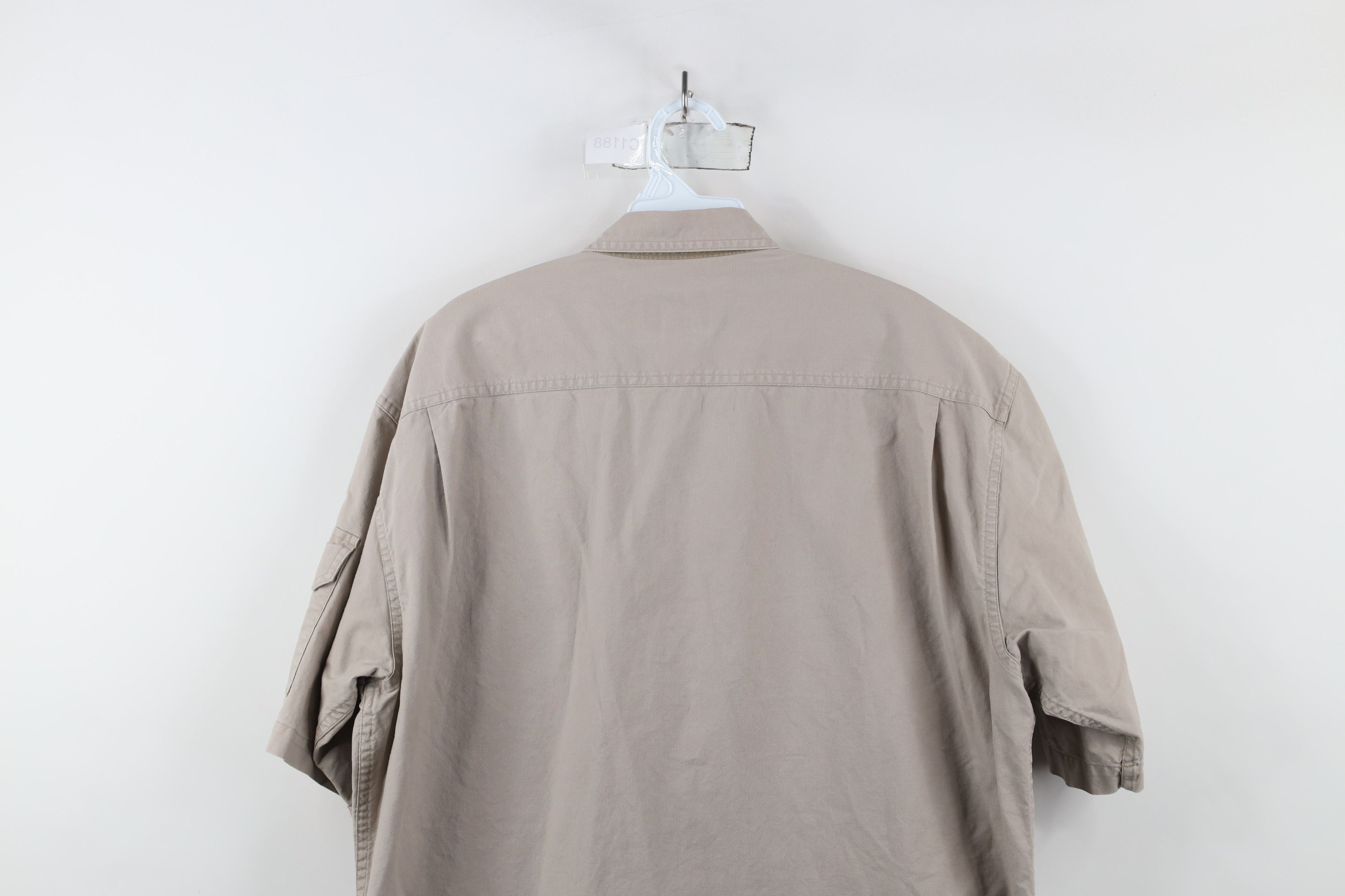 Cabelas × Vintage Vintage Cabelas Faded Safari Bush Short Sleeve Button Shirt Size US L / EU 52-54 / 3 - 12 Thumbnail
