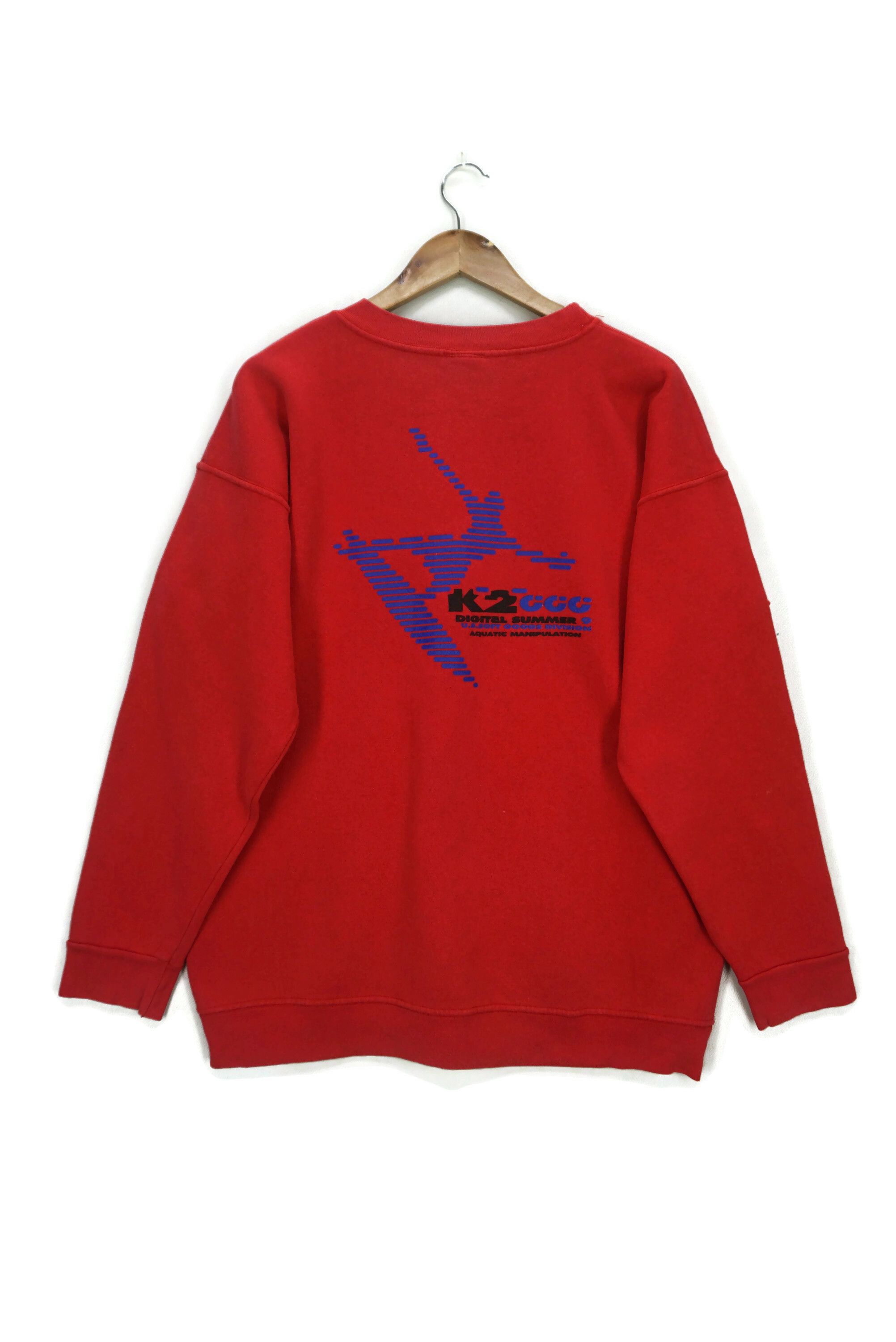 Vintage K2 2000 Digital Summer Sweatshirt Ski Snowboard Size US L / EU 52-54 / 3 - 1 Thumbnail
